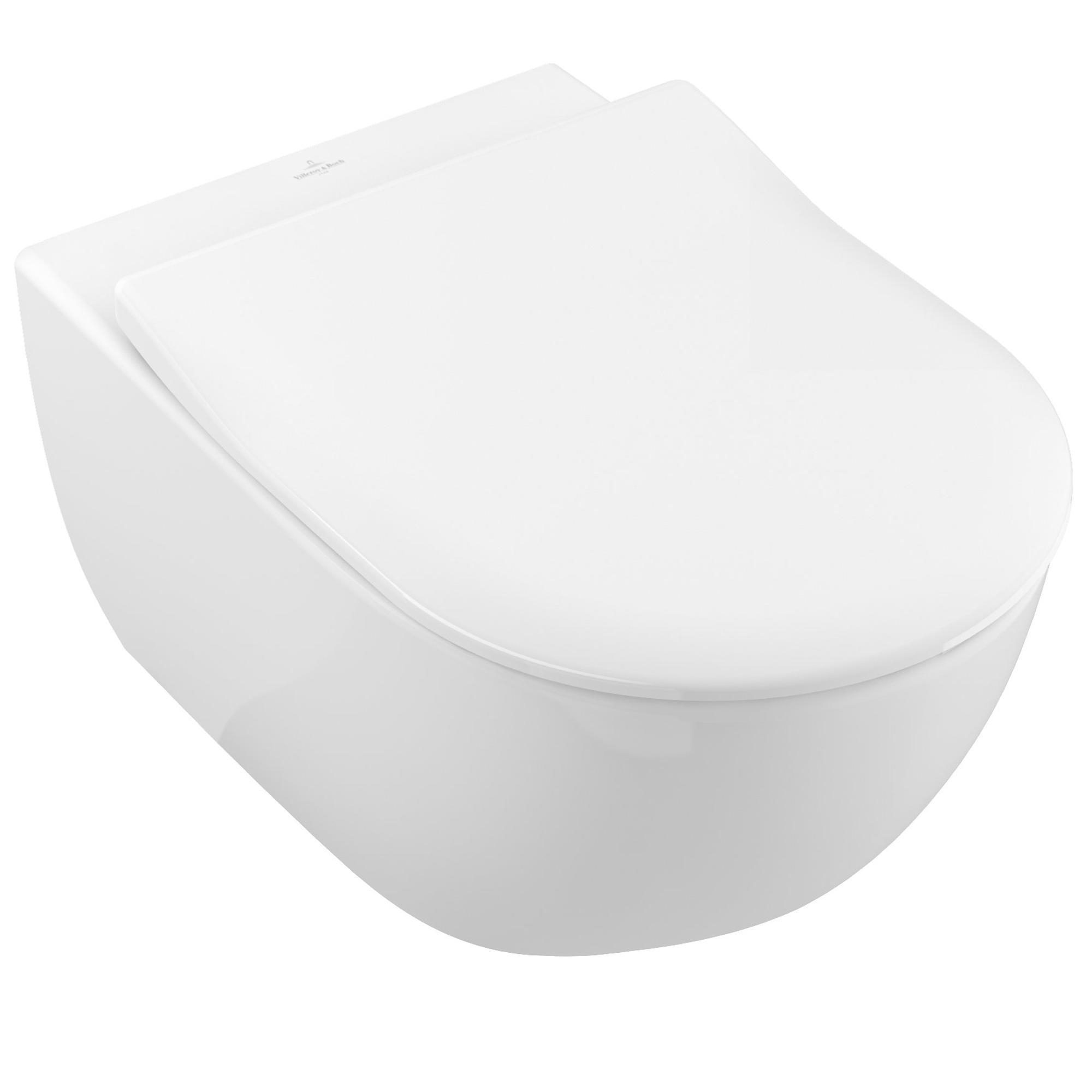 Villeroy & Boch Subway 2.0 wandcloset - directflush - slimseat zitting - softclose - quick release - CeramicPlus - glans wit - 5614r2r1