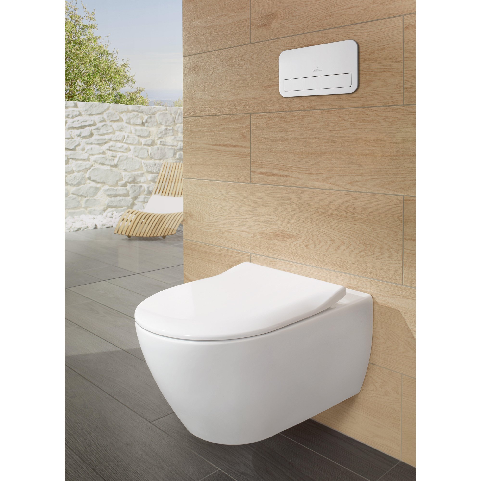 Villeroy & Boch Subway 2.0 wandcloset - directflush - slimseat zitting - softclose - quick release - CeramicPlus - glans wit - 5614r2r1 - Afbeelding 3