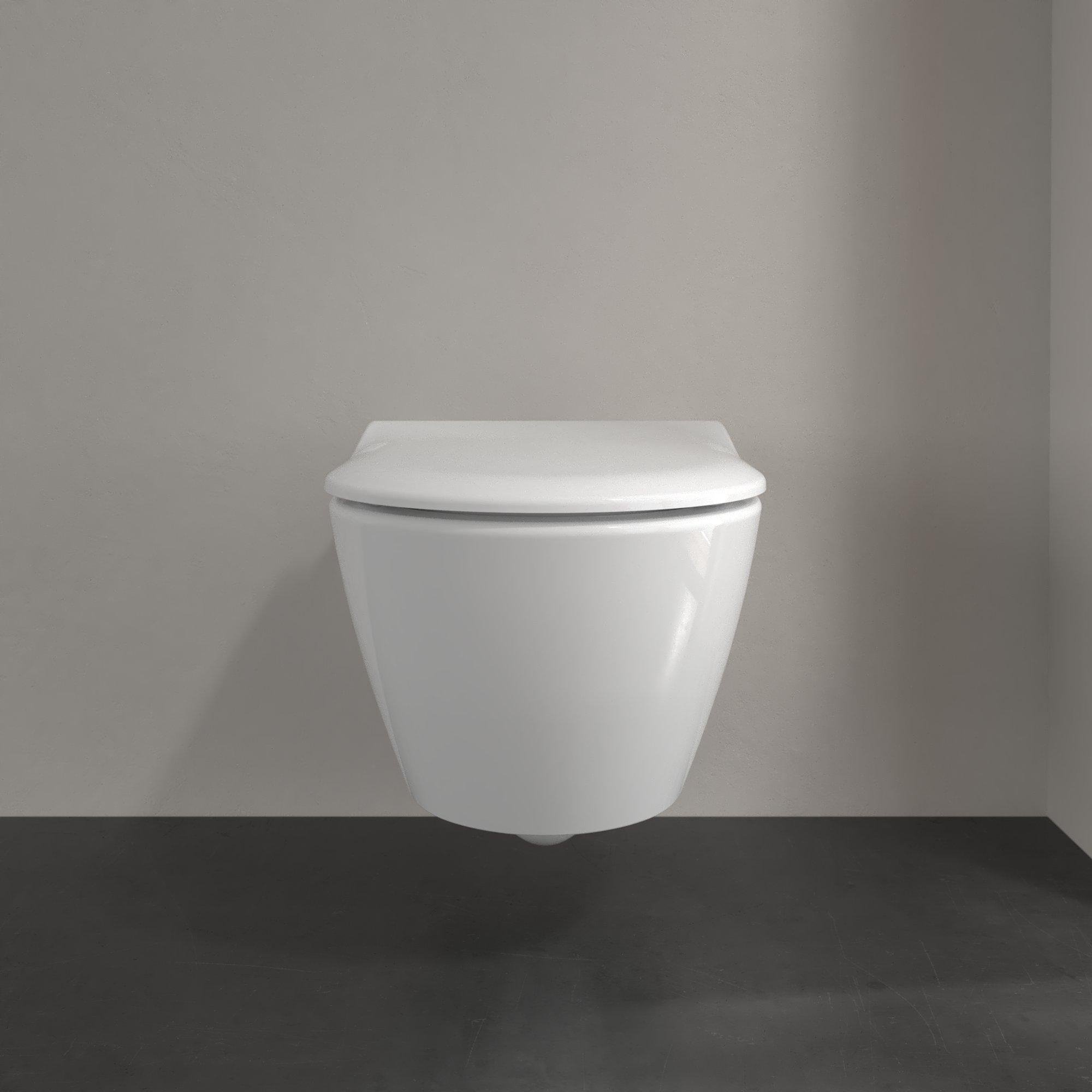 Villeroy & Boch Subway 2.0 wandcloset - directflush - slimseat zitting - softclose - quick release - CeramicPlus - glans wit - 5614r2r1 - Afbeelding 5