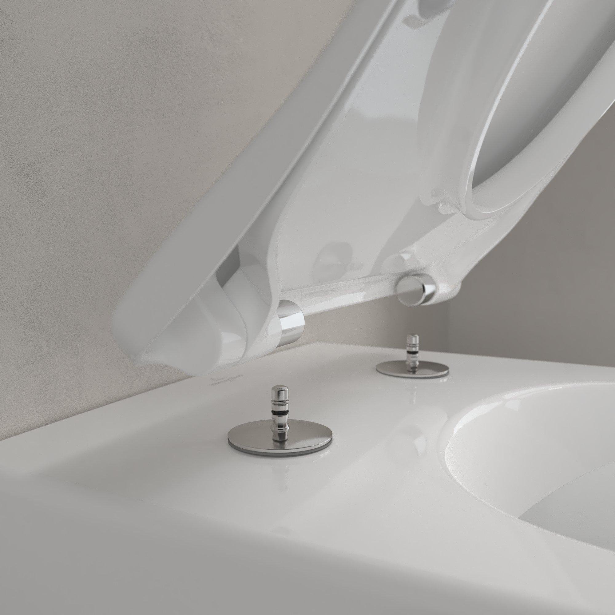 Villeroy & Boch Subway 2.0 wandcloset - directflush - slimseat zitting - softclose - quick release - CeramicPlus - glans wit - 5614r2r1 - Afbeelding 10