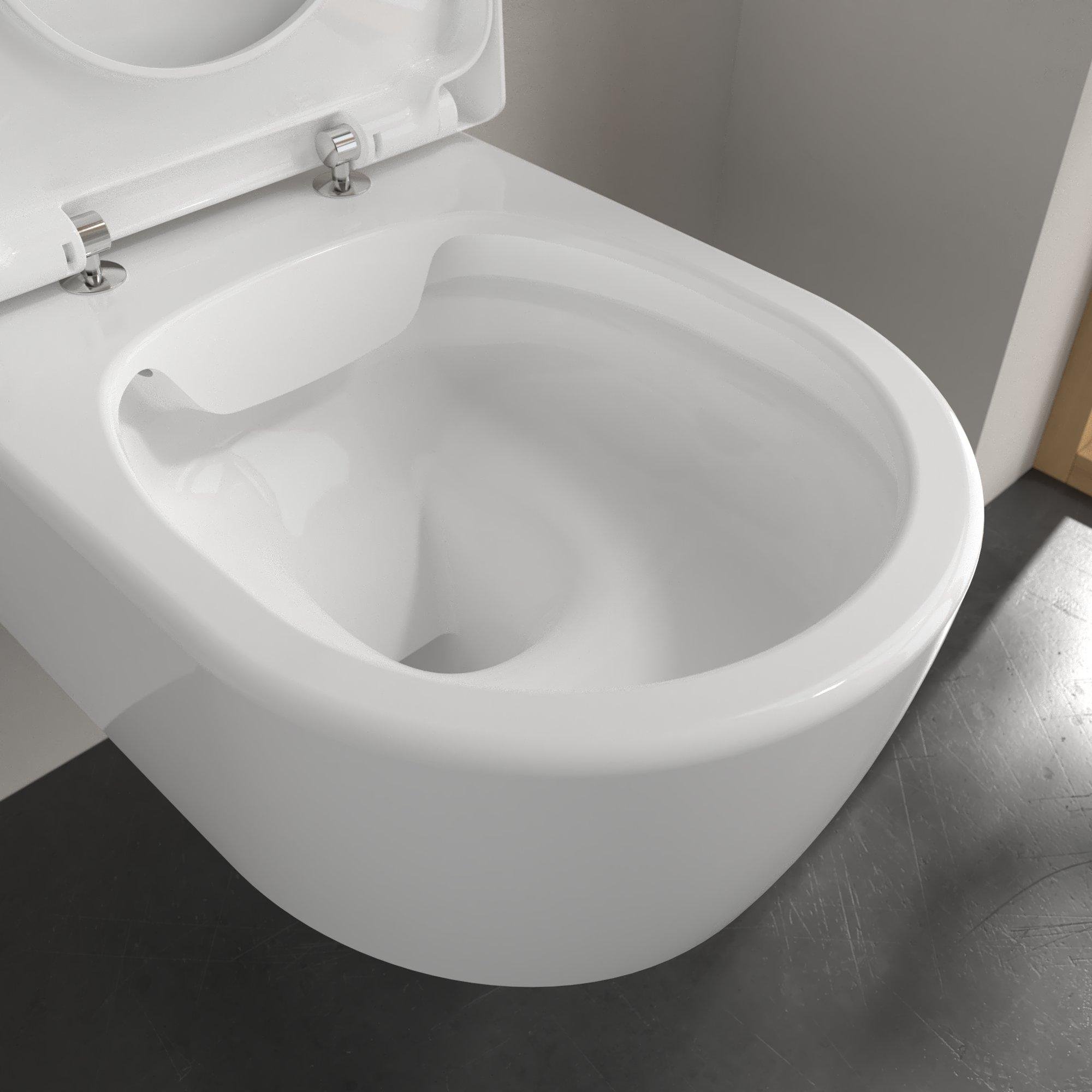 Villeroy & Boch Avento pack wandcloset - directflush - diepspoel - zitting - softclose & quickrelease - wit - 5656hr01 - Afbeelding 8