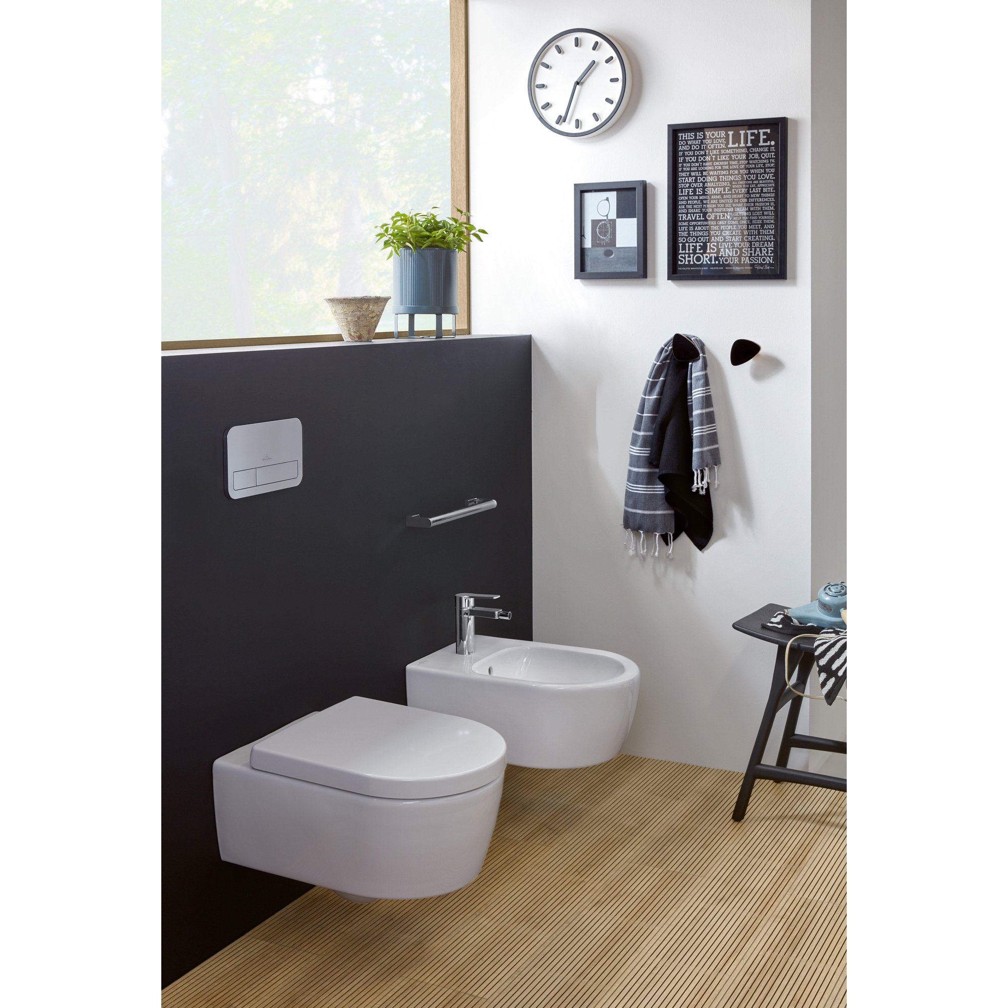 Villeroy & Boch Avento pack wandcloset - directflush - diepspoel - zitting - softclose & quickrelease - wit - 5656hr01 - Afbeelding 10