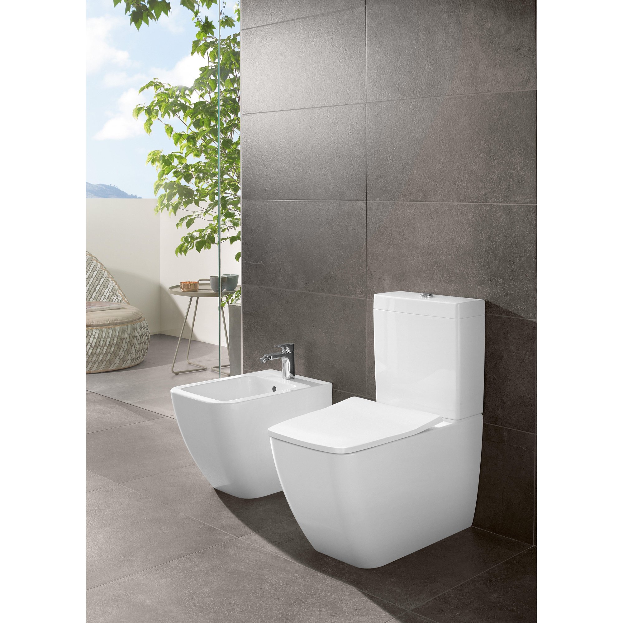 Villeroy & Boch Venticello duoblokreservoir + binnenwerk met zij en achtertoevoer wit - 57071101 - Afbeelding 4