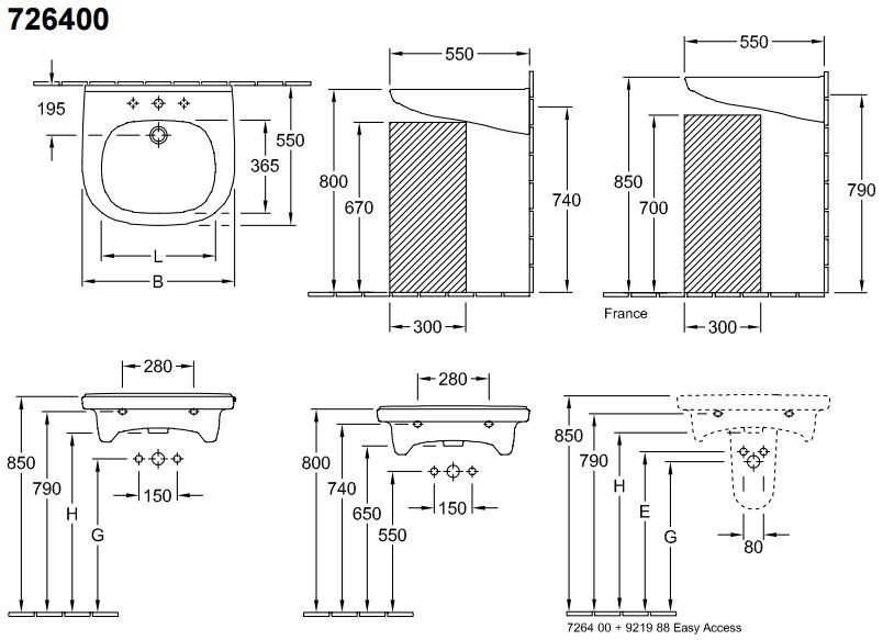 Villeroy & Boch Subway sifonkap voor wastafel - met bevestigingsset wit - 72640001 - Afbeelding 5