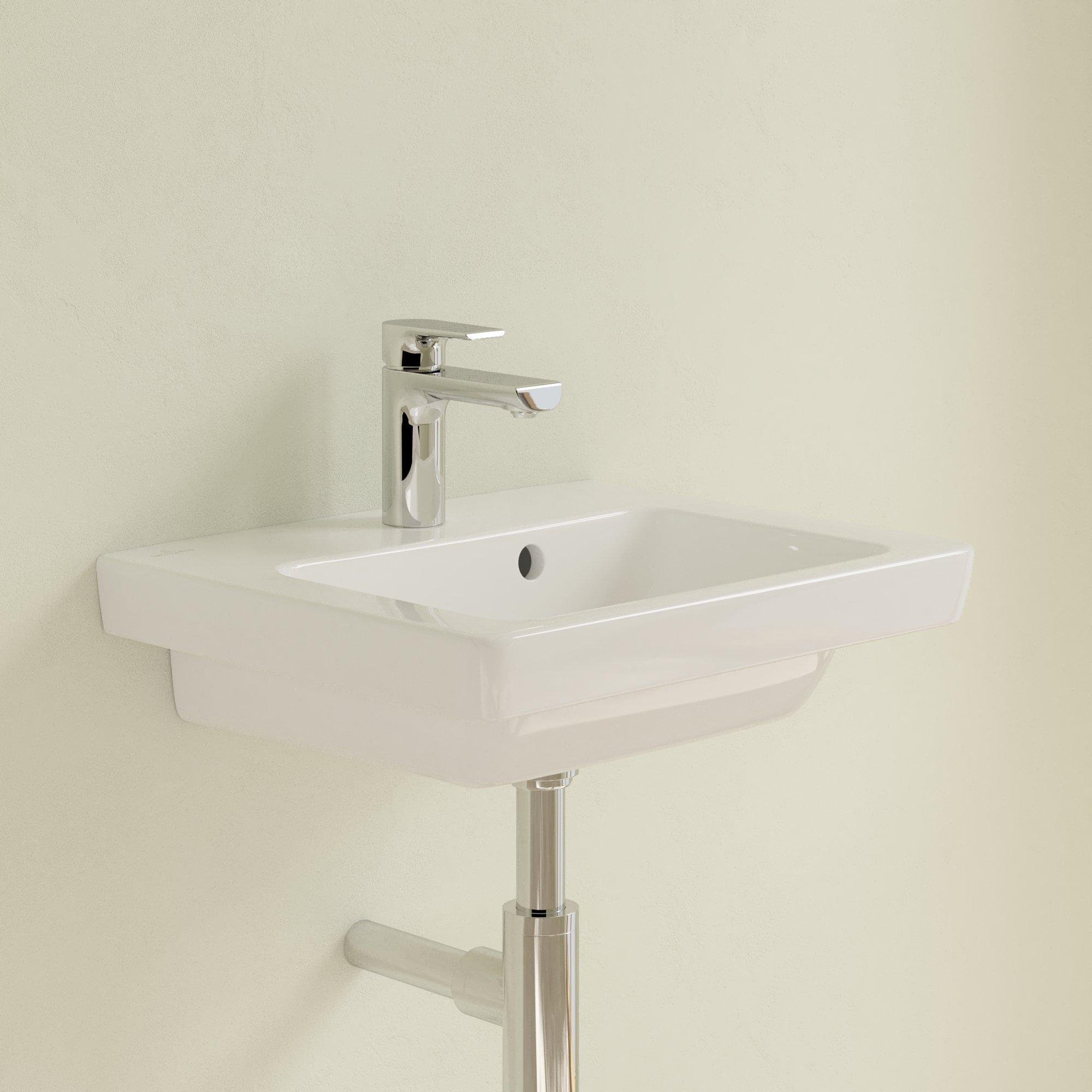 Villeroy & Boch Subway 2.0 fontein onderzijde geslepen 50x40cm - inclusief kraangat inclusief overloo - 73155g01 - Afbeelding 2