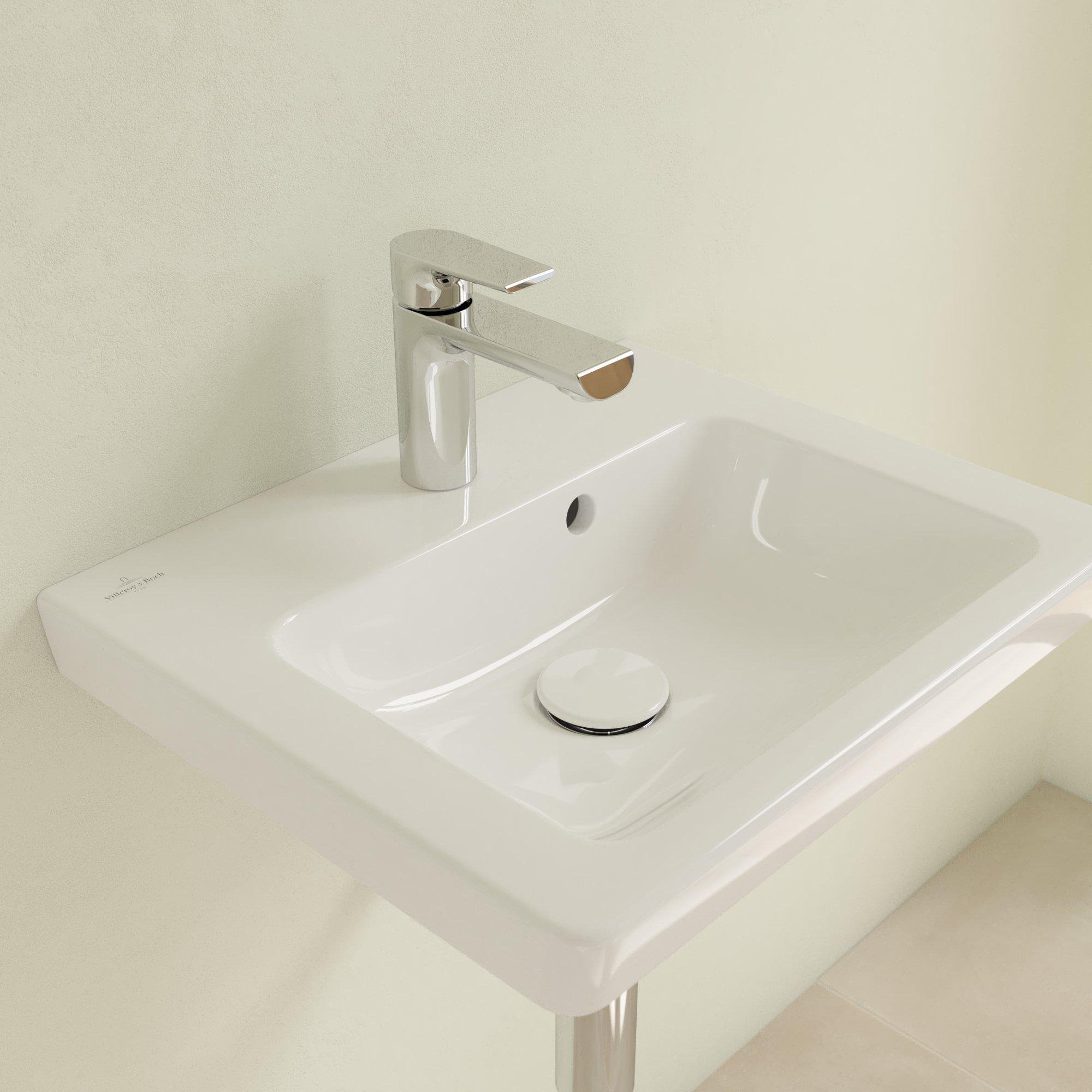 Villeroy & Boch Subway 2.0 fontein onderzijde geslepen 50x40cm - inclusief kraangat inclusief overloo - 73155g01 - Afbeelding 5