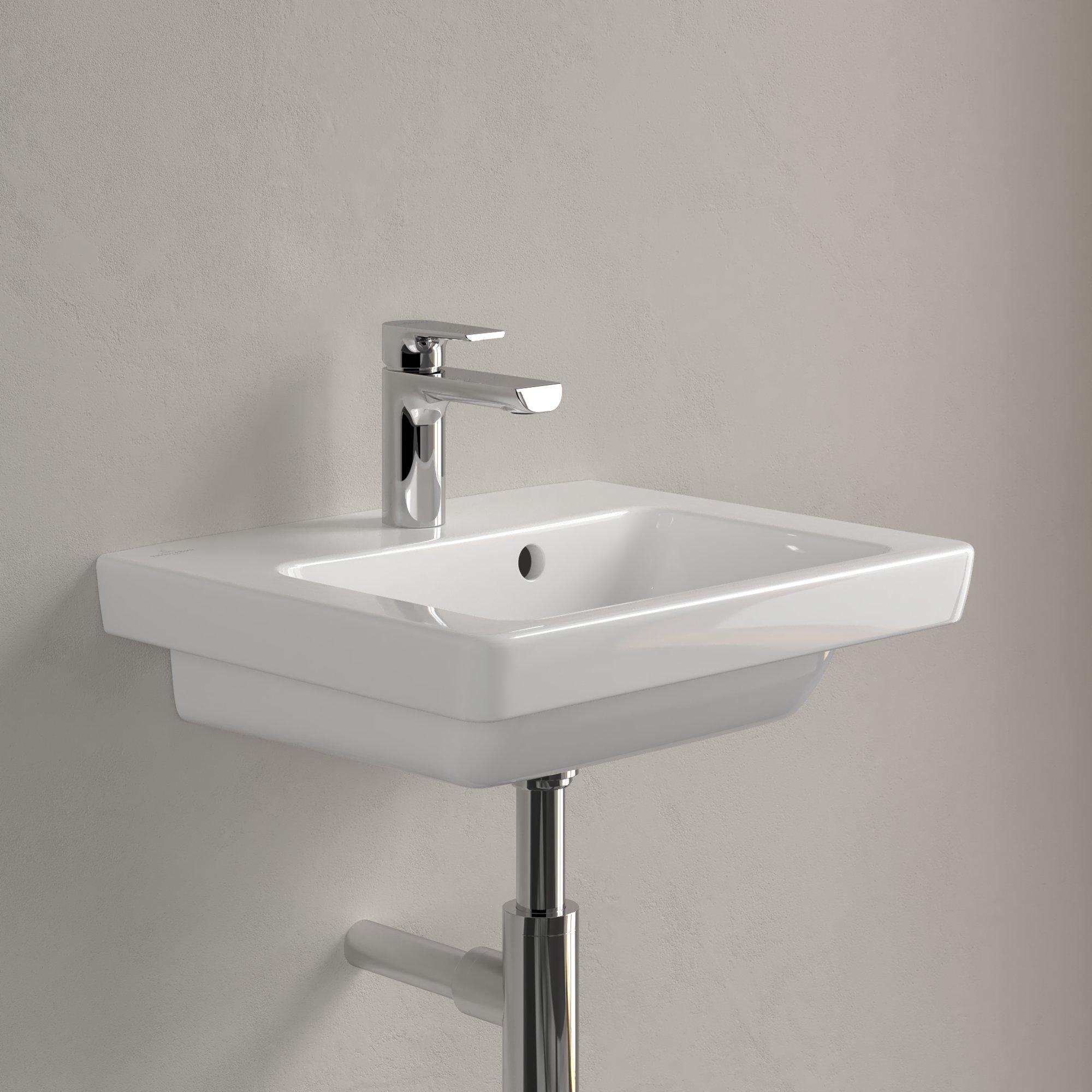 Villeroy & Boch Subway 2.0 fontein onderzijde geslepen 50x40cm - inclusief kraangat inclusief overloo - 73155g01 - Afbeelding 9