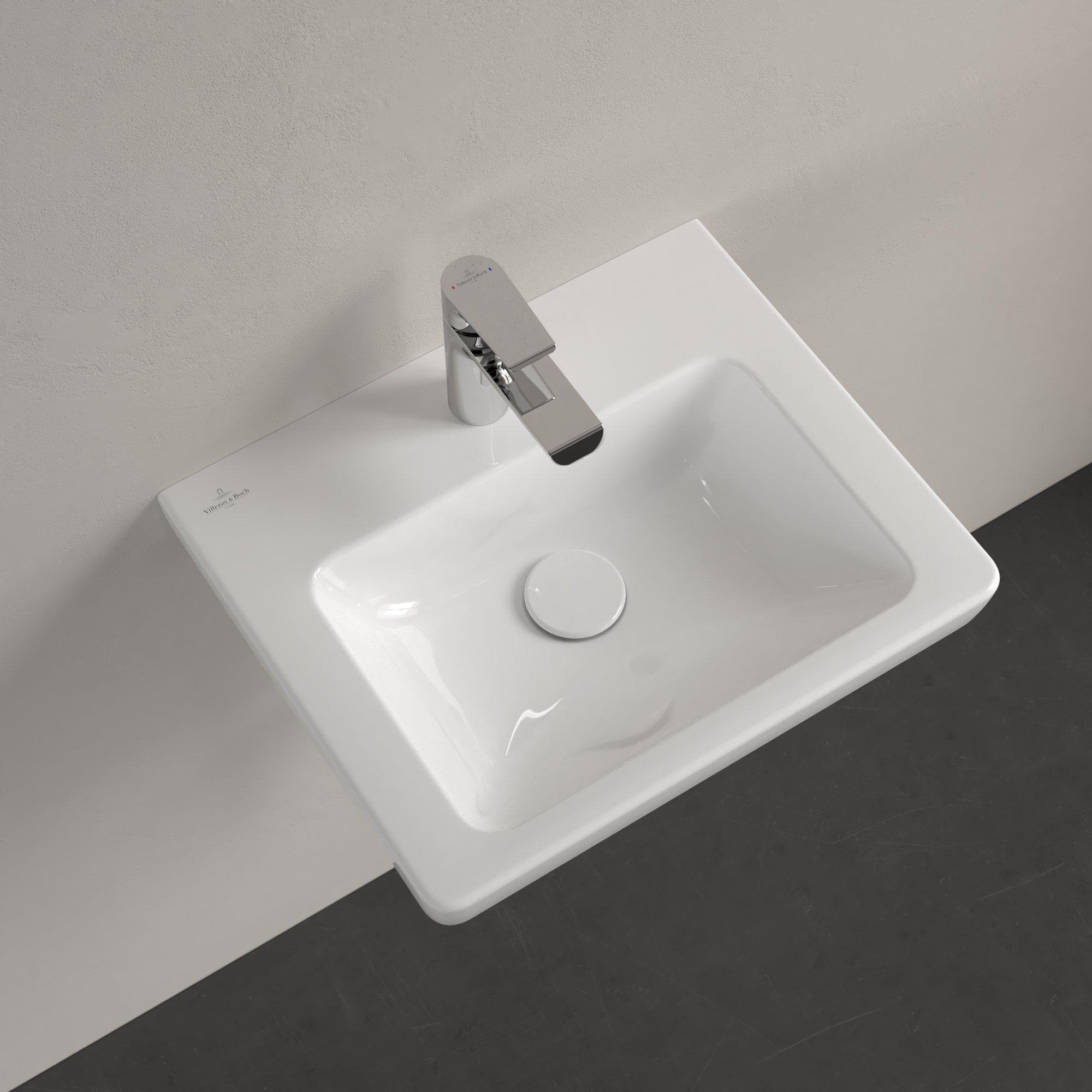 Villeroy & Boch Subway 2.0 fontein onderzijde geslepen 50x40cm - inclusief kraangat inclusief overloo - 73155g01 - Afbeelding 10