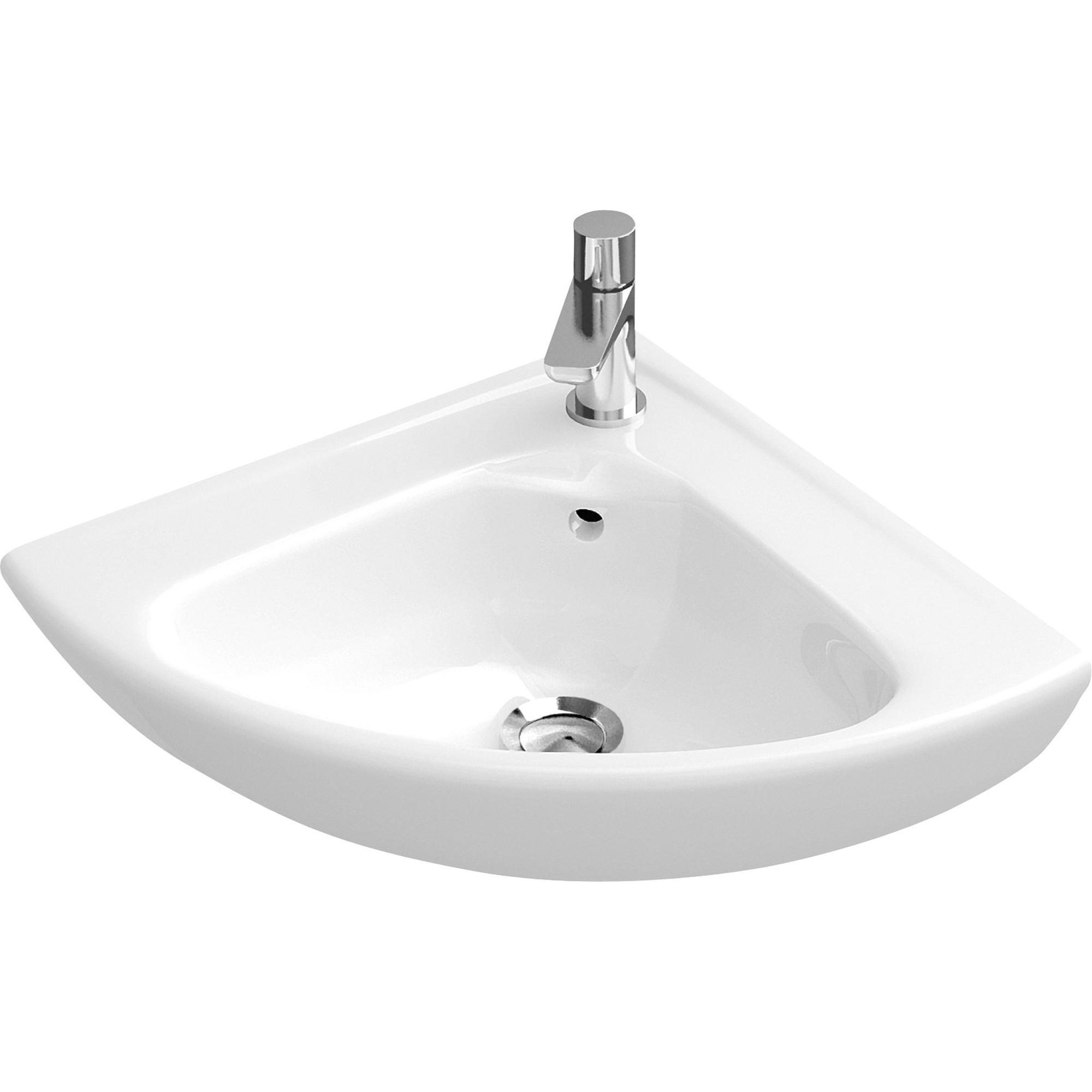 Villeroy & Boch Omnia Compact hoekfontein 41,5x41,5x55 cm - wit - 73274001