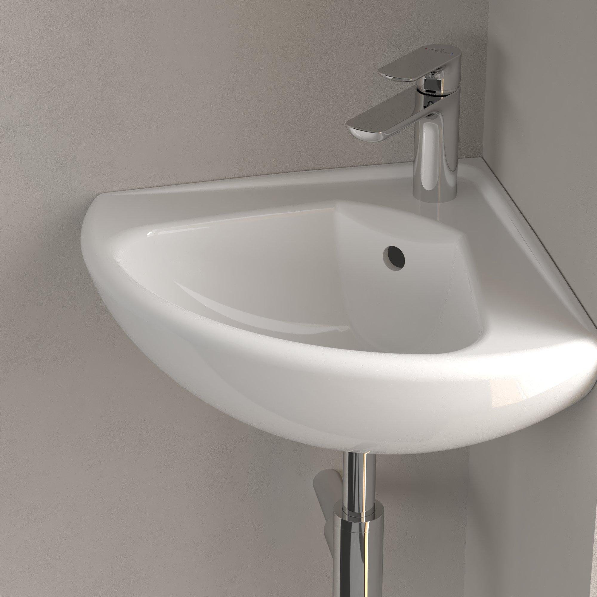 Villeroy & Boch Omnia Compact hoekfontein 41,5x41,5x55 cm - wit - 73274001 - Afbeelding 6