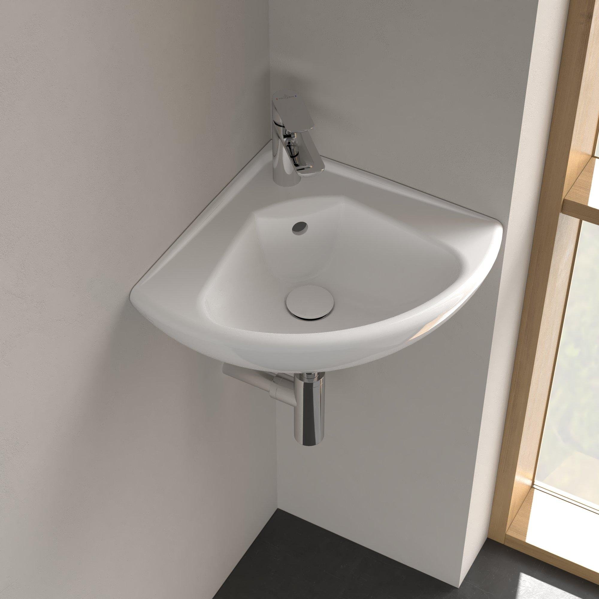 Villeroy & Boch Omnia Compact hoekfontein 41,5x41,5x55 cm - wit - 73274001 - Afbeelding 8