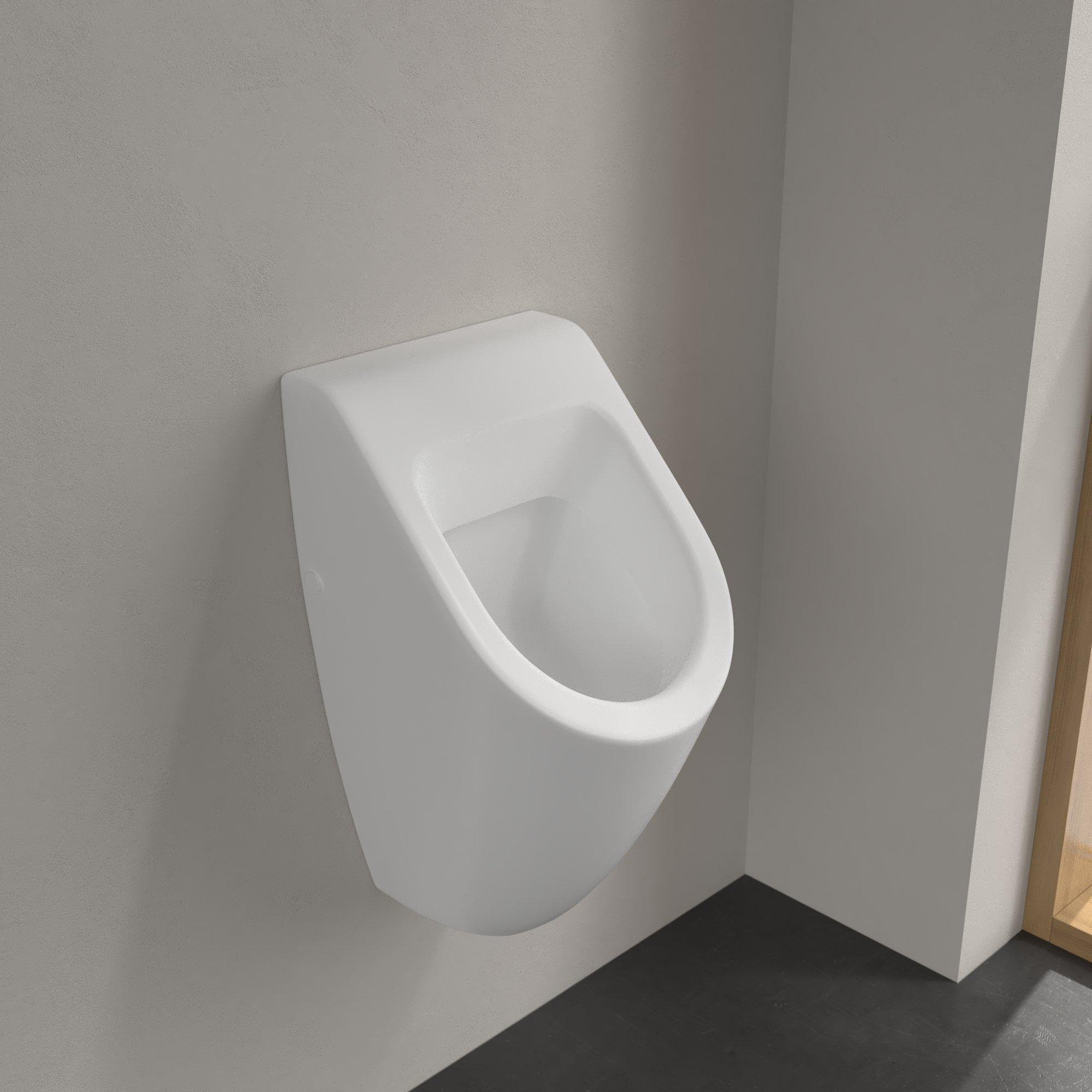 Villeroy & Boch Subway urinoir met bevestiging zonder deksel 28.5x53.5x31.5cm - ceramic+ stone white - 751300rw - Afbeelding 4