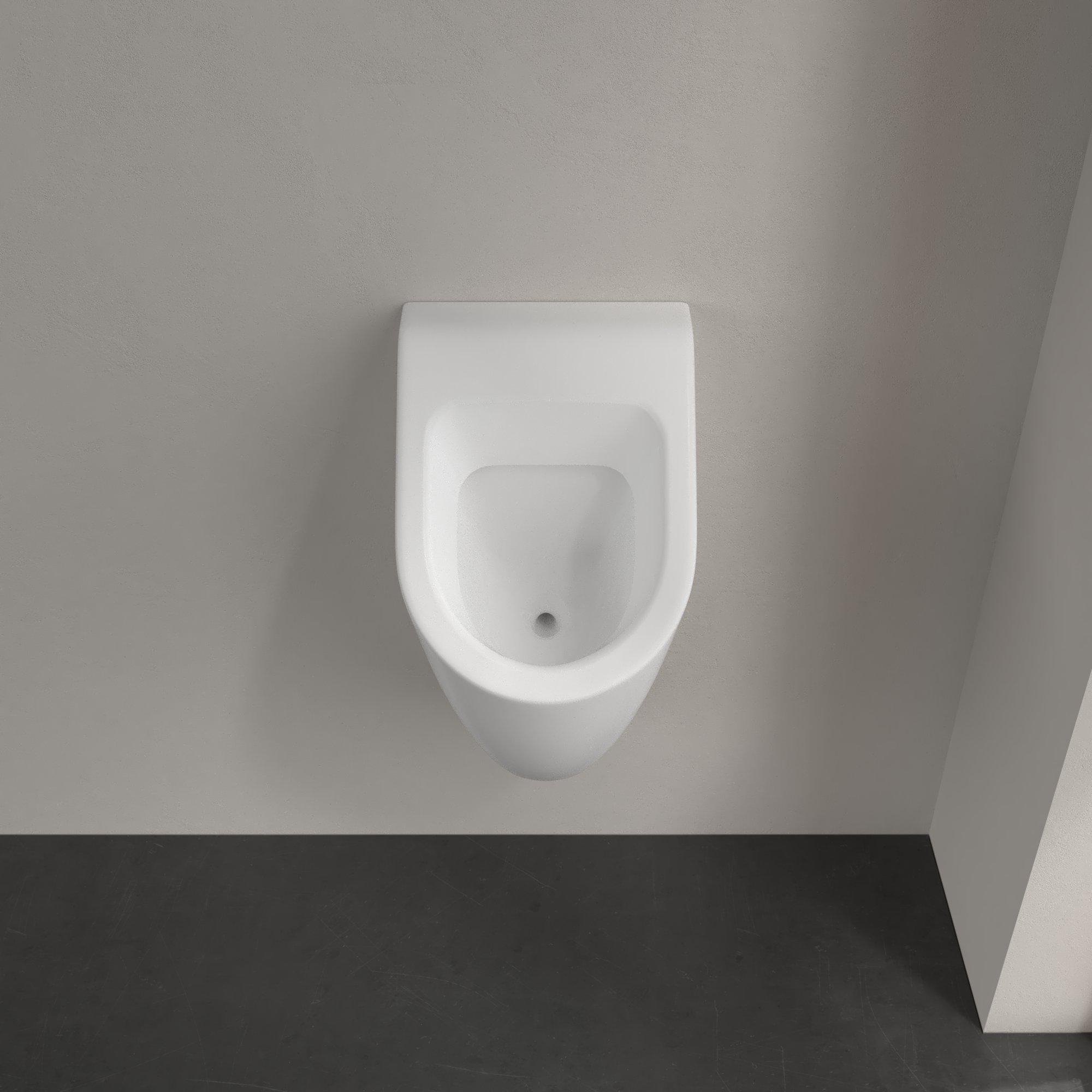 Villeroy & Boch Subway urinoir met bevestiging zonder deksel 28.5x53.5x31.5cm - ceramic+ stone white - 751300rw - Afbeelding 6