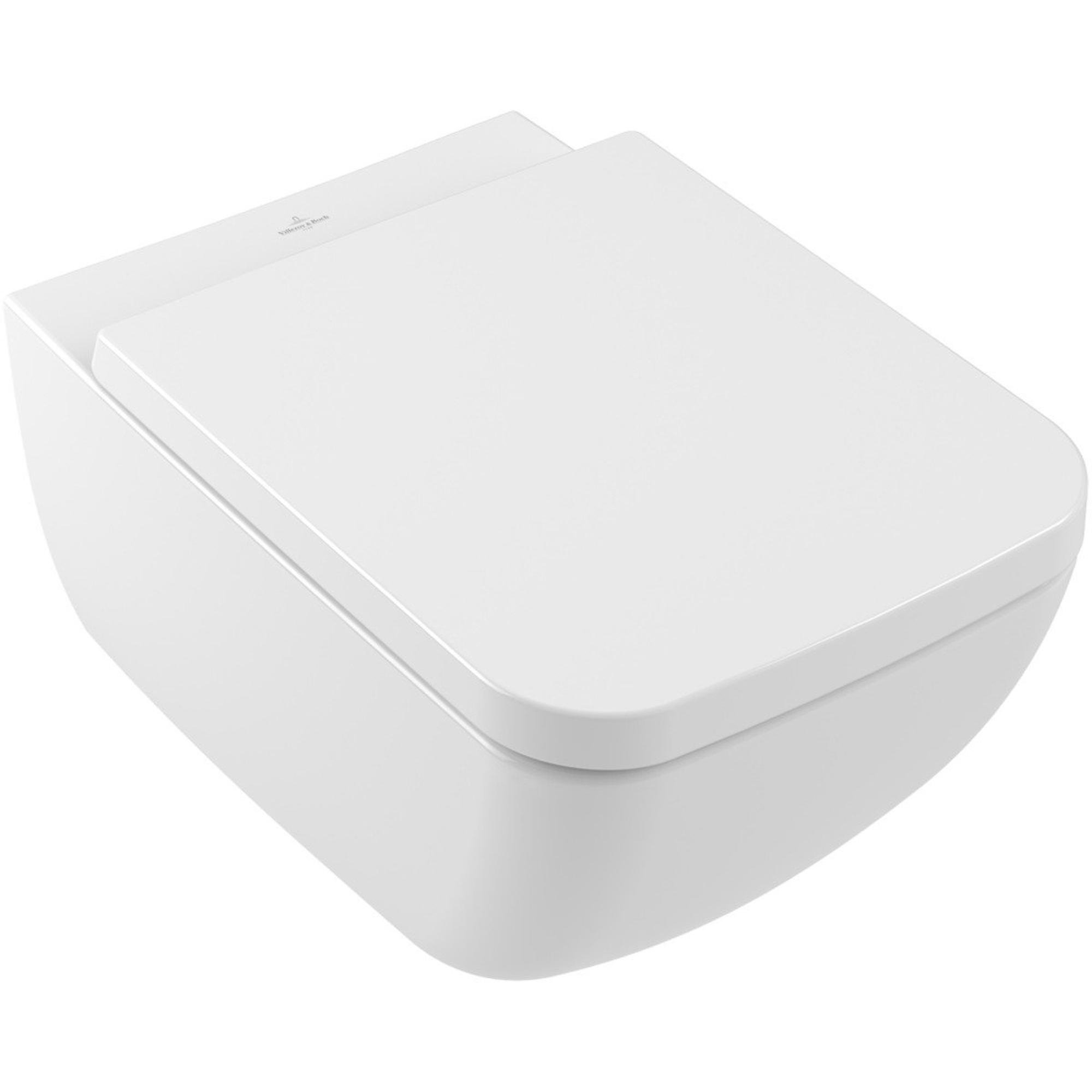 Villeroy & Boch Venticello closetzitting - met deksel met softclose en quick release RVS/wit - 8m22s101 - Afbeelding 6