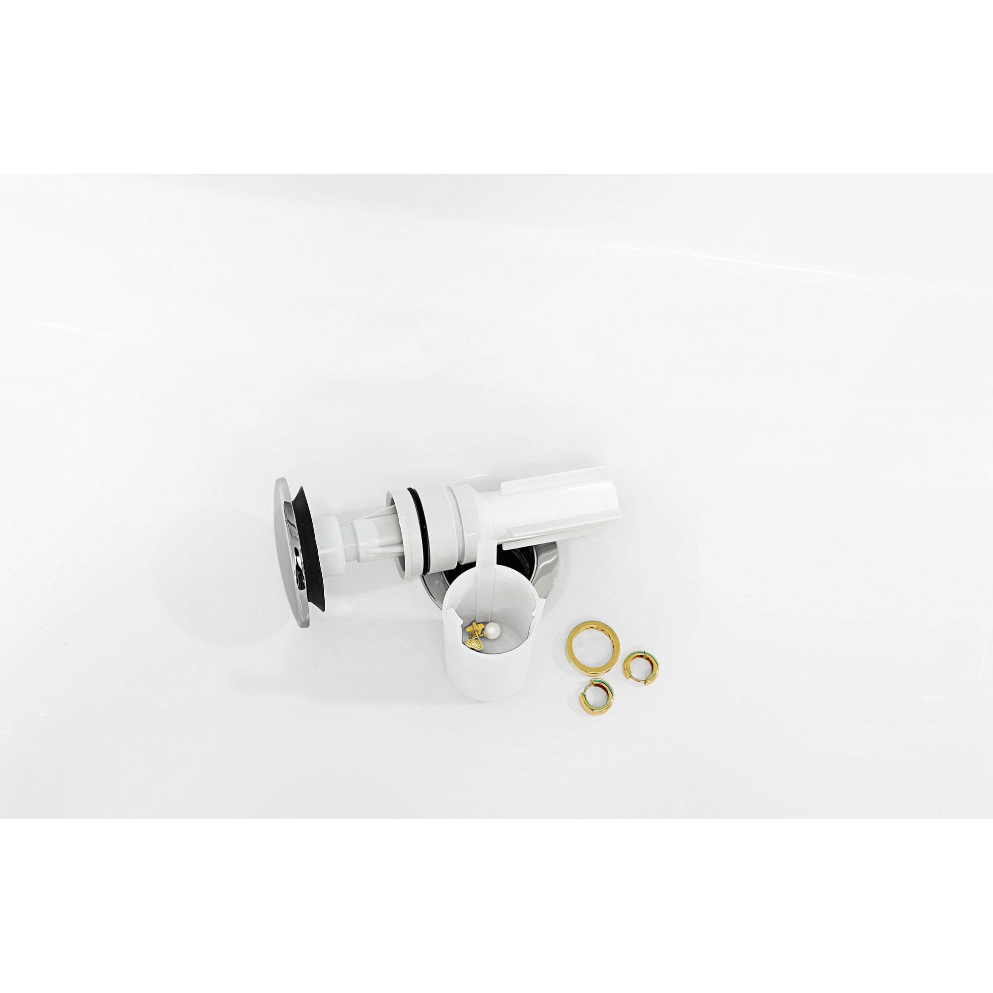 Villeroy & Boch easyaccess sifon met push open plug chroom - 92198800 - Afbeelding 3