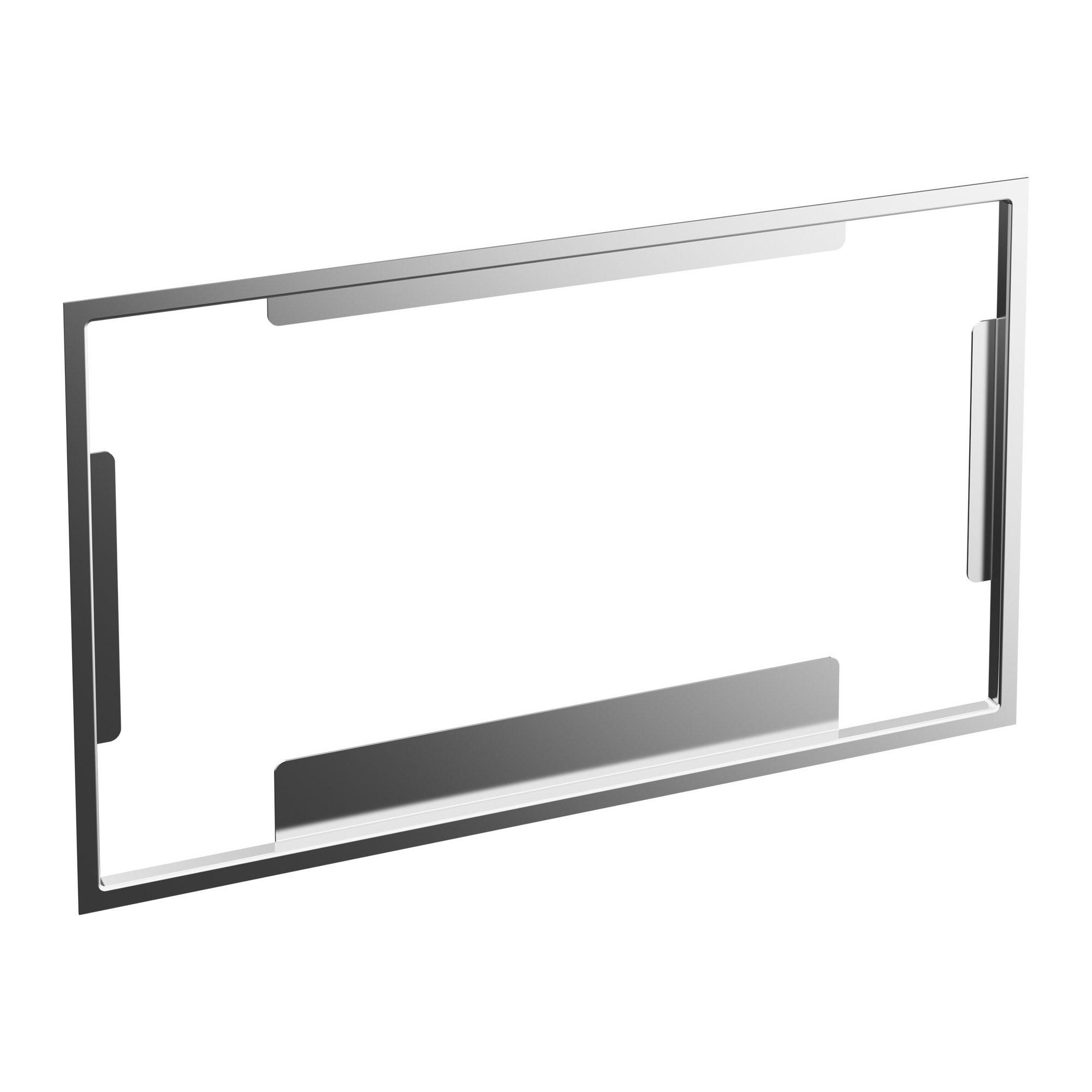 Villeroy & Boch Viconnect afstandsframe voor inbouwset vlak afsluitend RVS - 922158lc