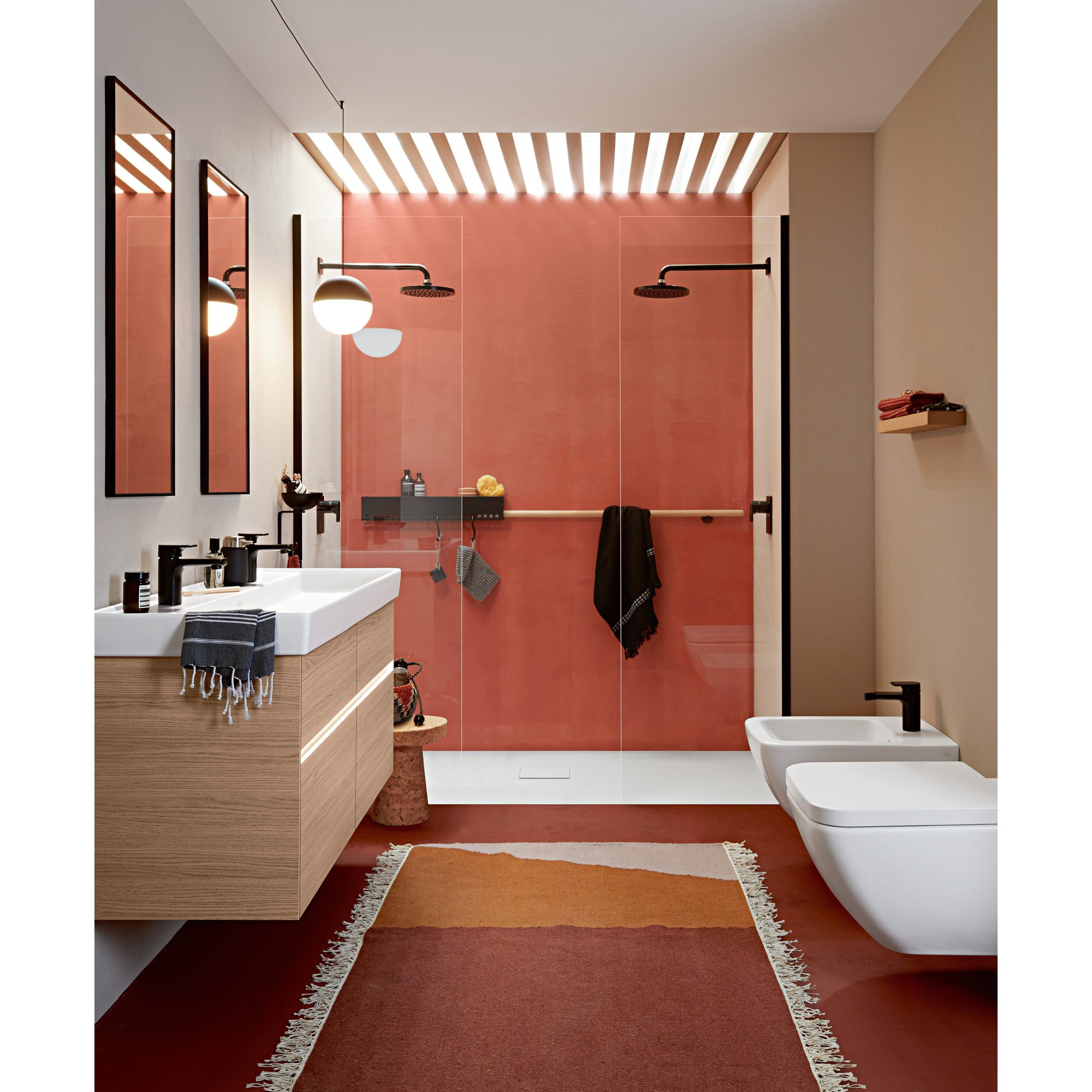 Villeroy & Boch Viconnect bedieningsplaat M300 DF frontbediend 25.3x14.5cm - glas zwart/RVS - 922160rb - Afbeelding 6