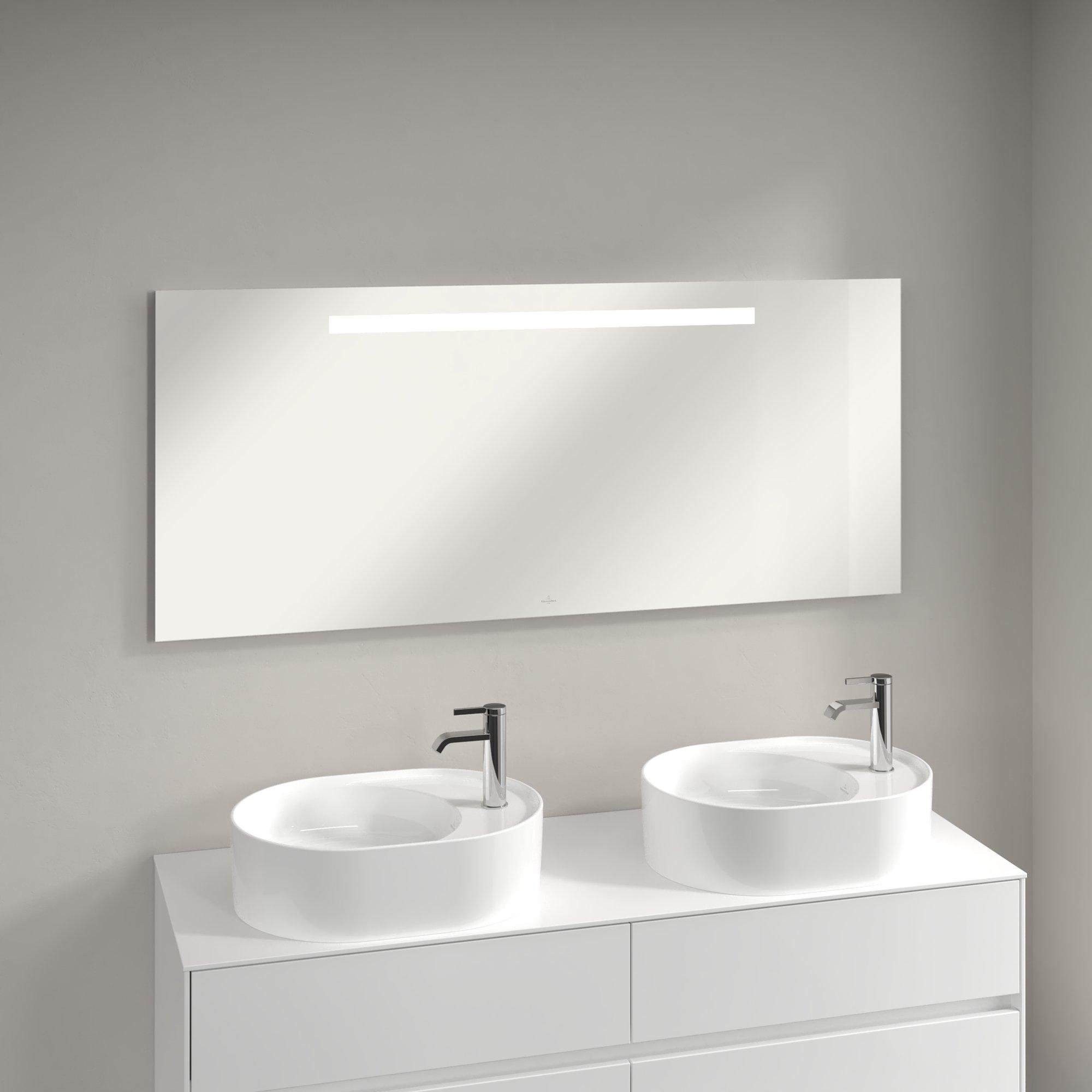 Villeroy & Boch More To See One spiegel m. geïntegreerde led verlichting 140x60cm - incl. bevestiging - a430a100 - Afbeelding 2