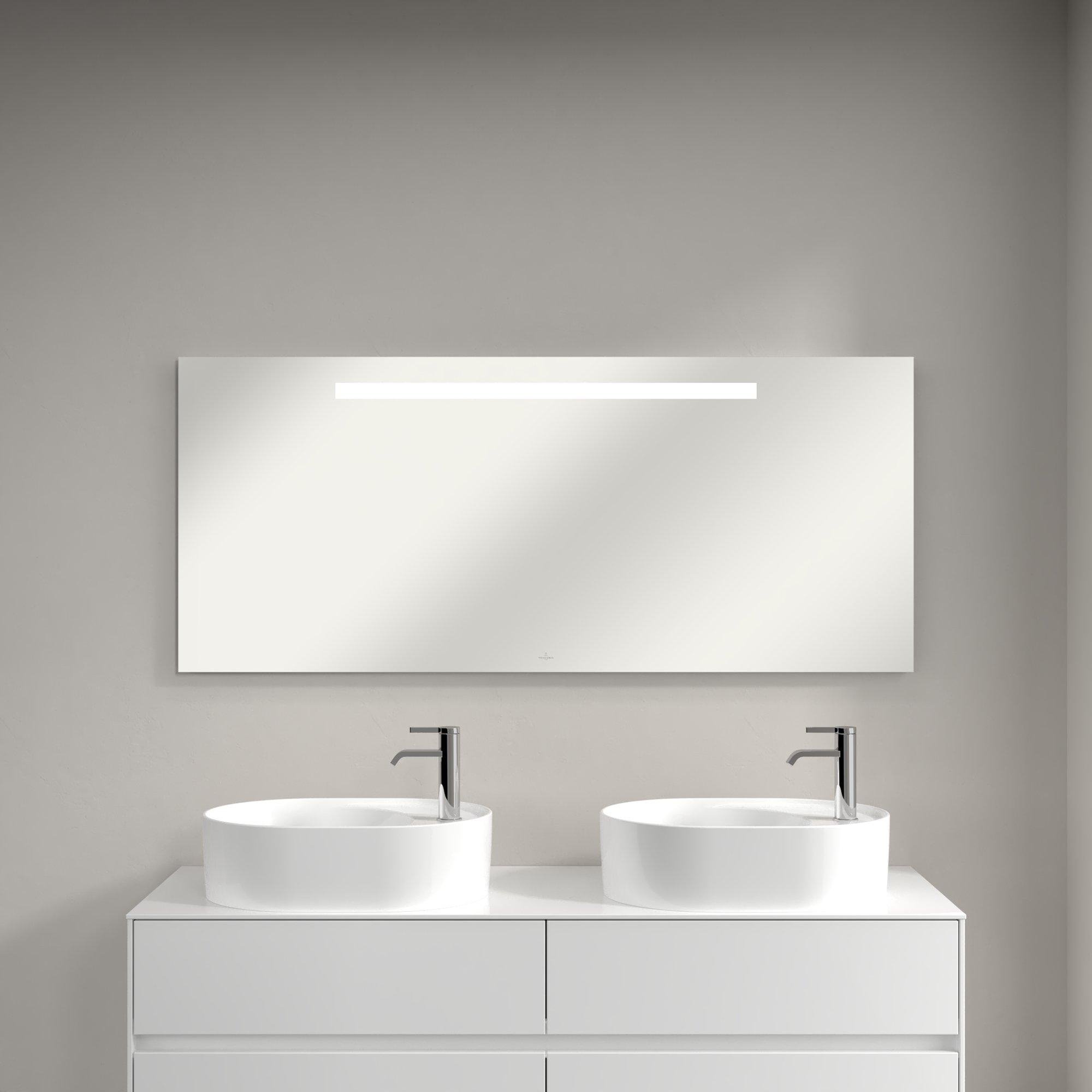 Villeroy & Boch More To See One spiegel m. geïntegreerde led verlichting 140x60cm - incl. bevestiging - a430a100 - Afbeelding 3