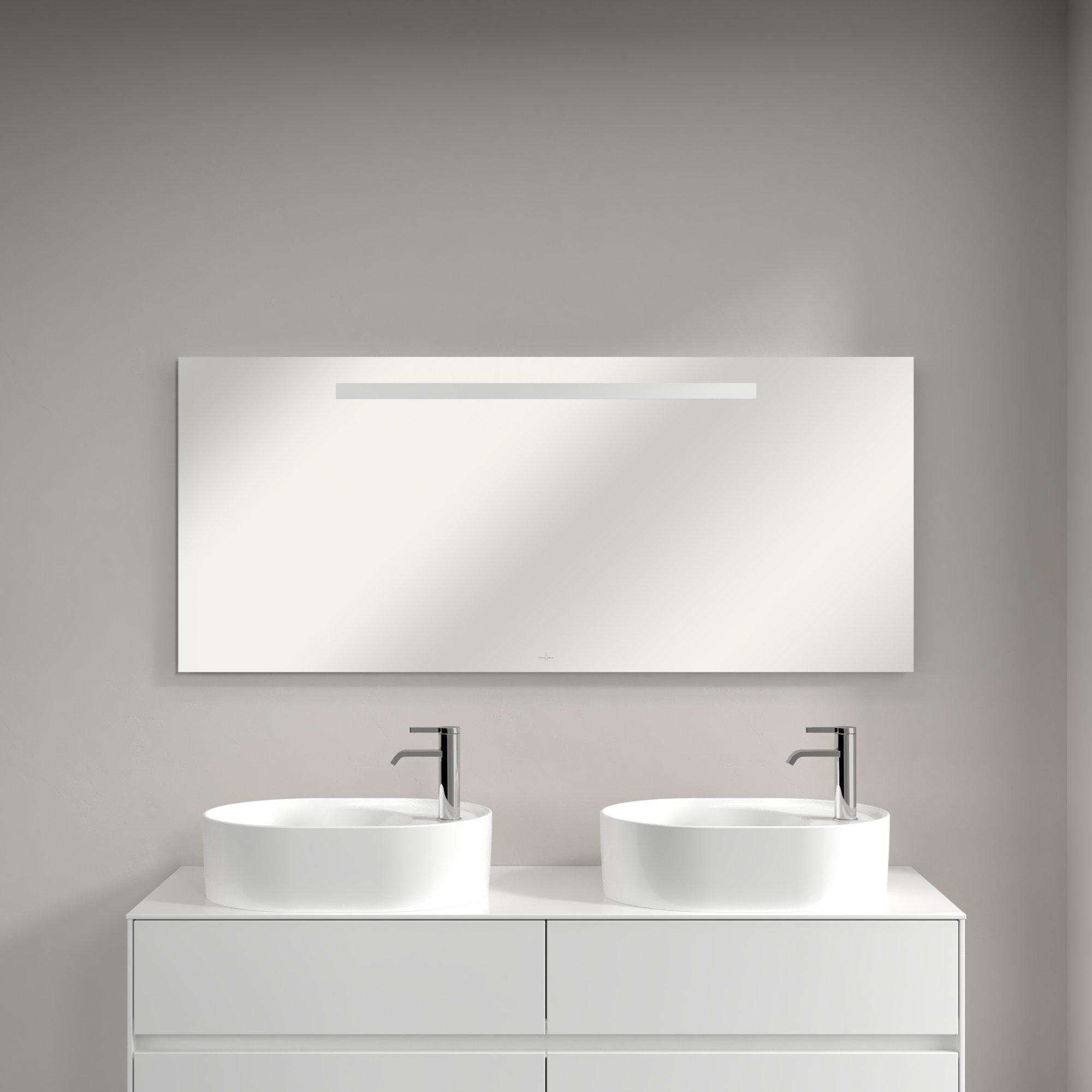 Villeroy & Boch More To See One spiegel m. geïntegreerde led verlichting 140x60cm - incl. bevestiging - a430a100 - Afbeelding 4