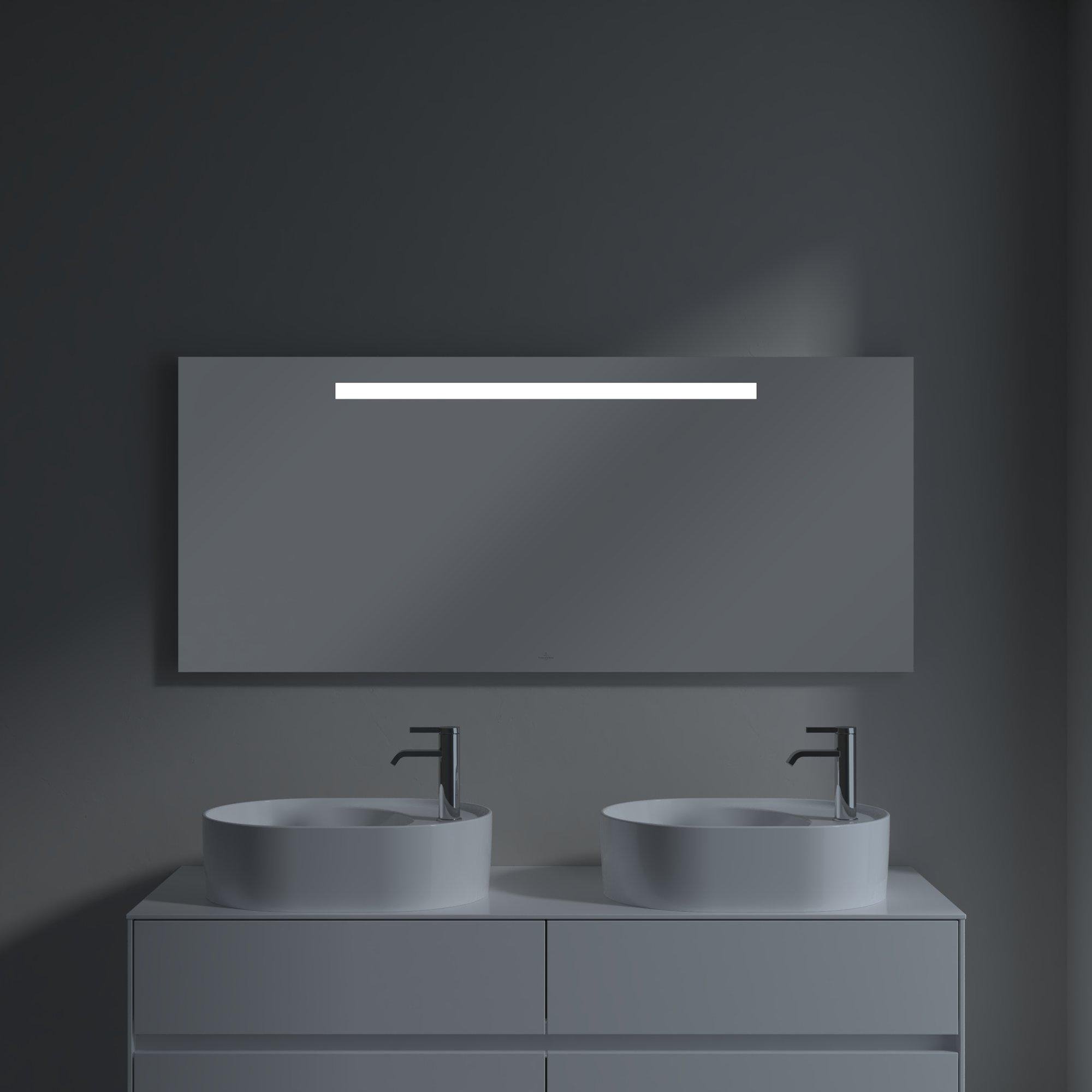Villeroy & Boch More To See One spiegel m. geïntegreerde led verlichting 140x60cm - incl. bevestiging - a430a100 - Afbeelding 6