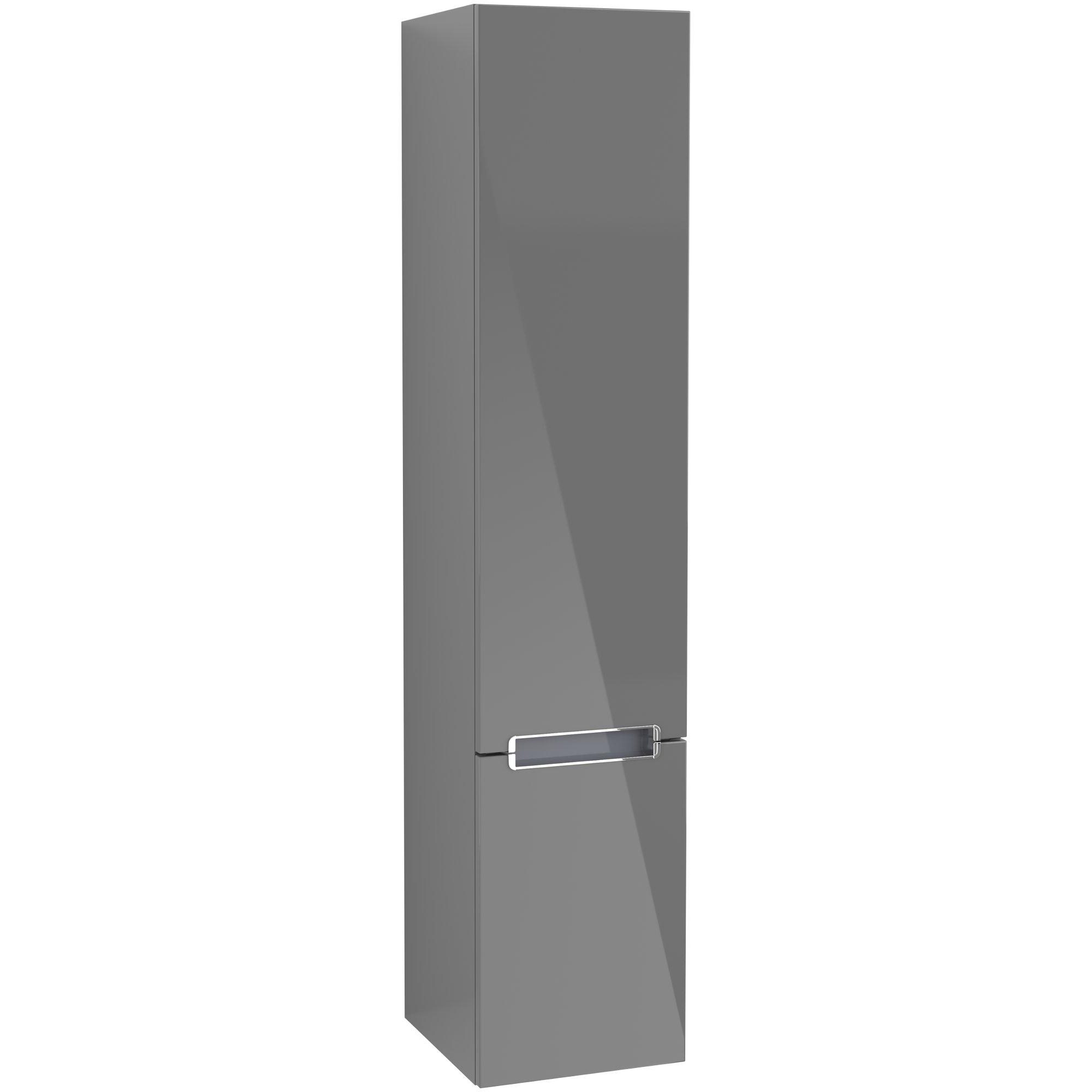 Villeroy & Boch Subway 2.0 kast - hoog 350x1650x370mm glossy grey - A70910FP