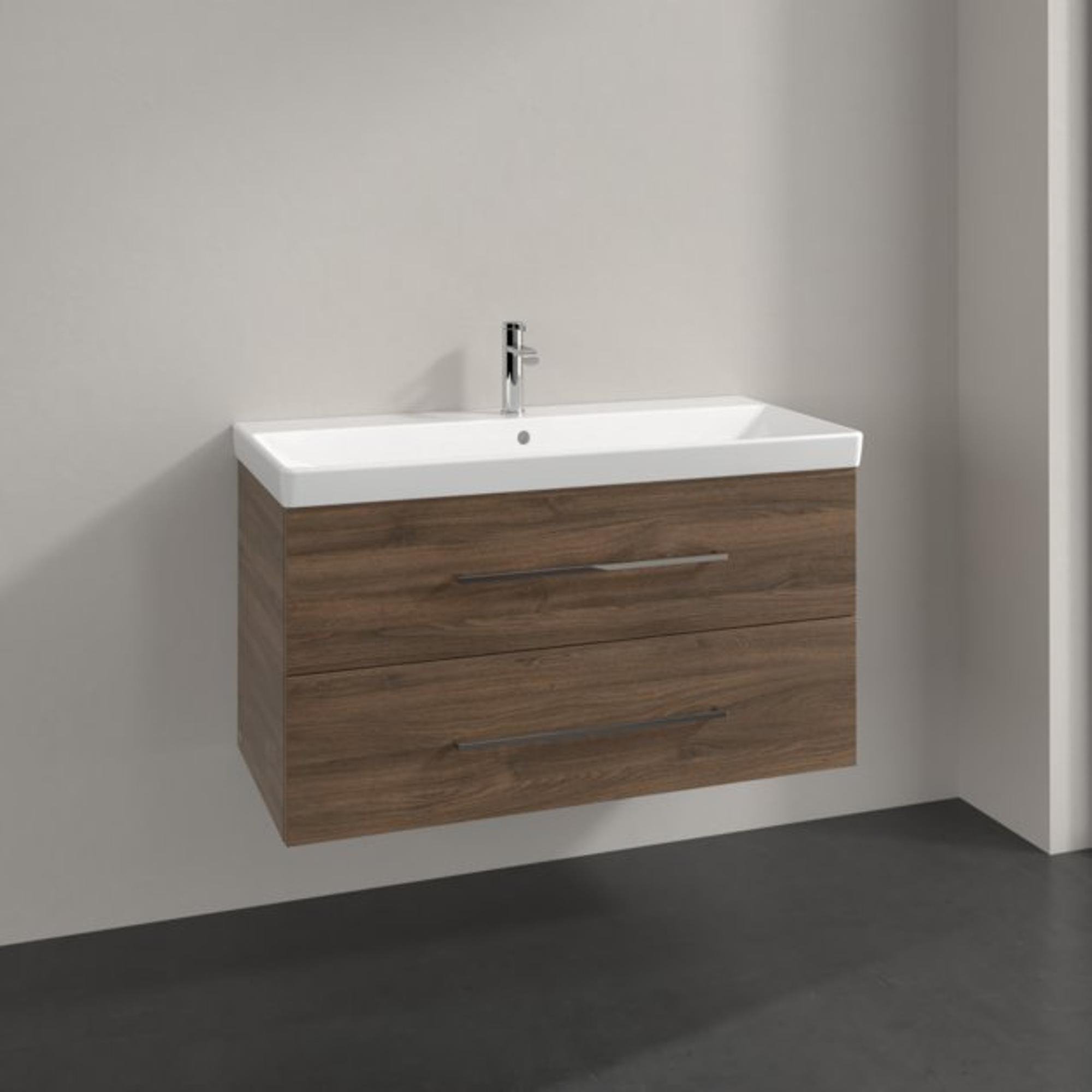 Villeroy & Boch Avento Wastafelonderkast - 2 uittrekladen - 976 x 514 x 484 mm - Arizona Oak - a89200vh - Afbeelding 2