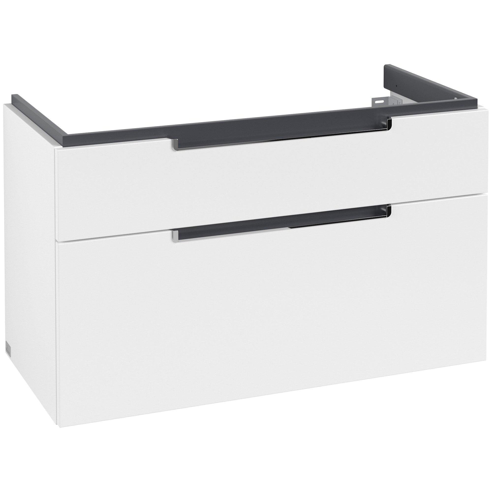 Villeroy & Boch Subway 2.0 wastafelonderkast - 98.7x59x44.9cm - Wit mat - a91510ms - Afbeelding 3