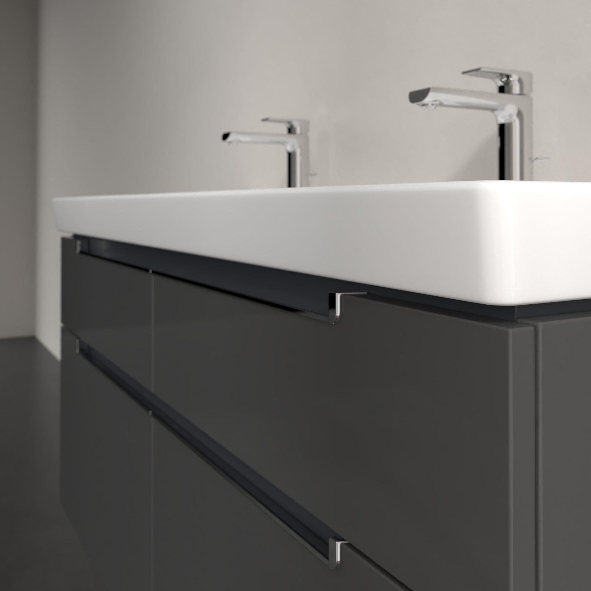 Villeroy & Boch Subway 2.0 wastafelonderkast - 128.7x59x44.9cm - Glossy grey - A91710FP - Afbeelding 6