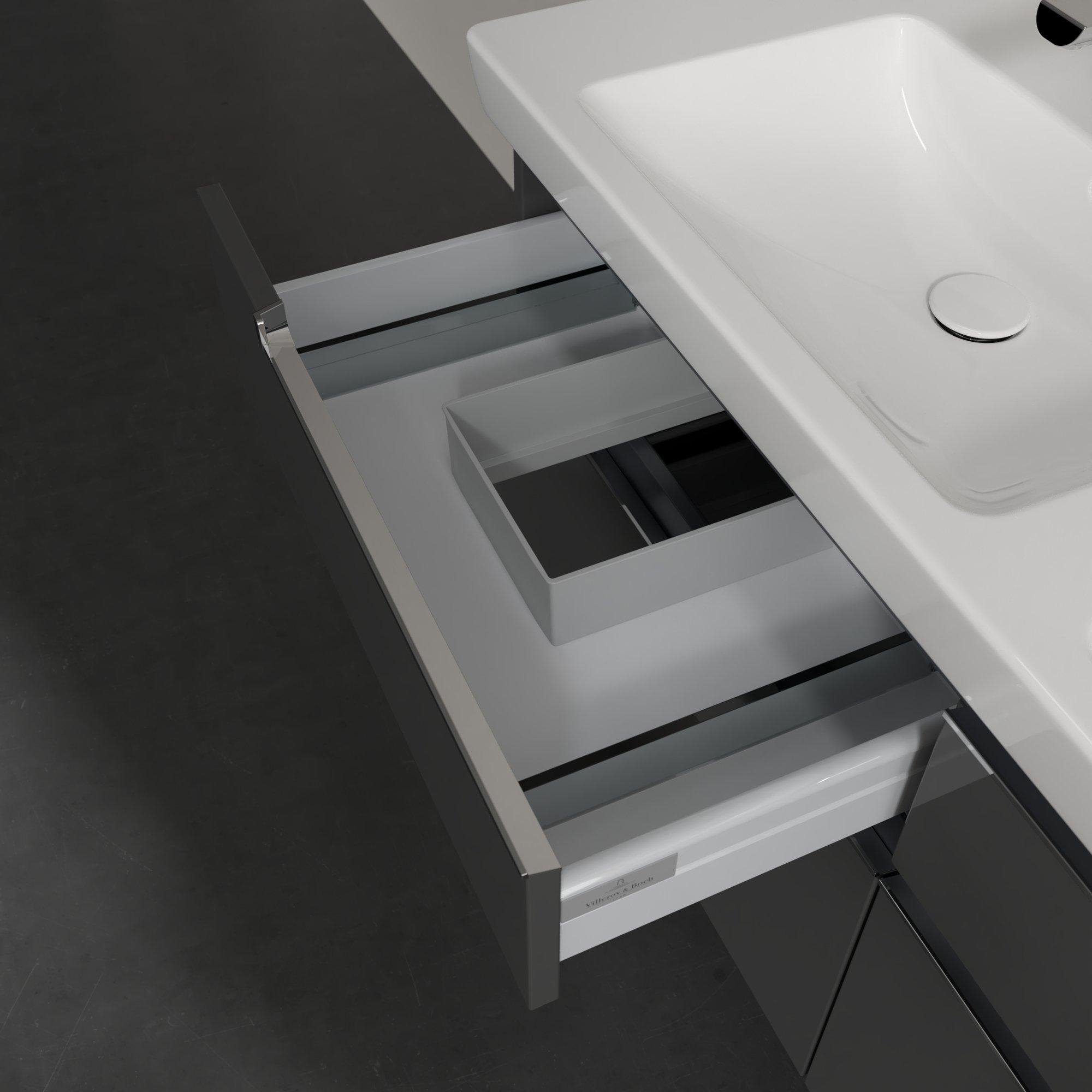 Villeroy & Boch Subway 2.0 wastafelonderkast - 128.7x59x44.9cm - Glossy grey - A91710FP - Afbeelding 7