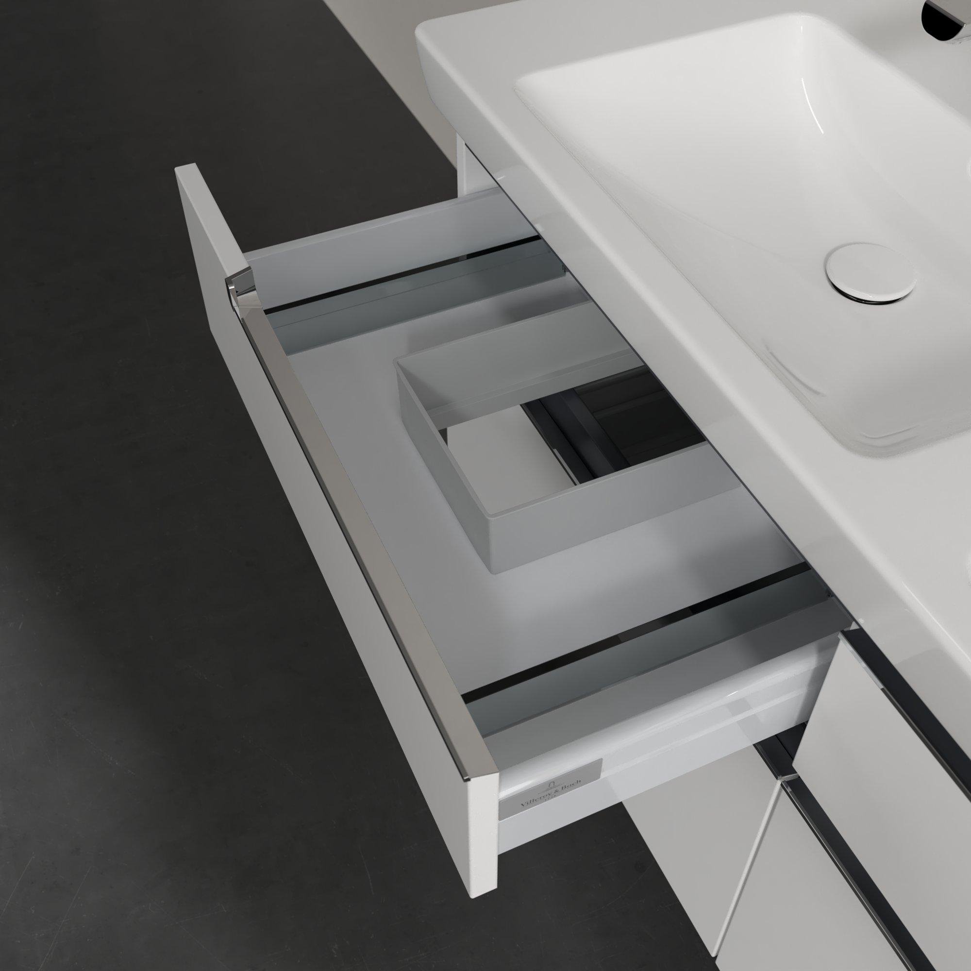 Villeroy & Boch Subway 2.0 wastafelonderkast - 128.7x59cm - 4 lades Wit mat - a91710ms - Afbeelding 8