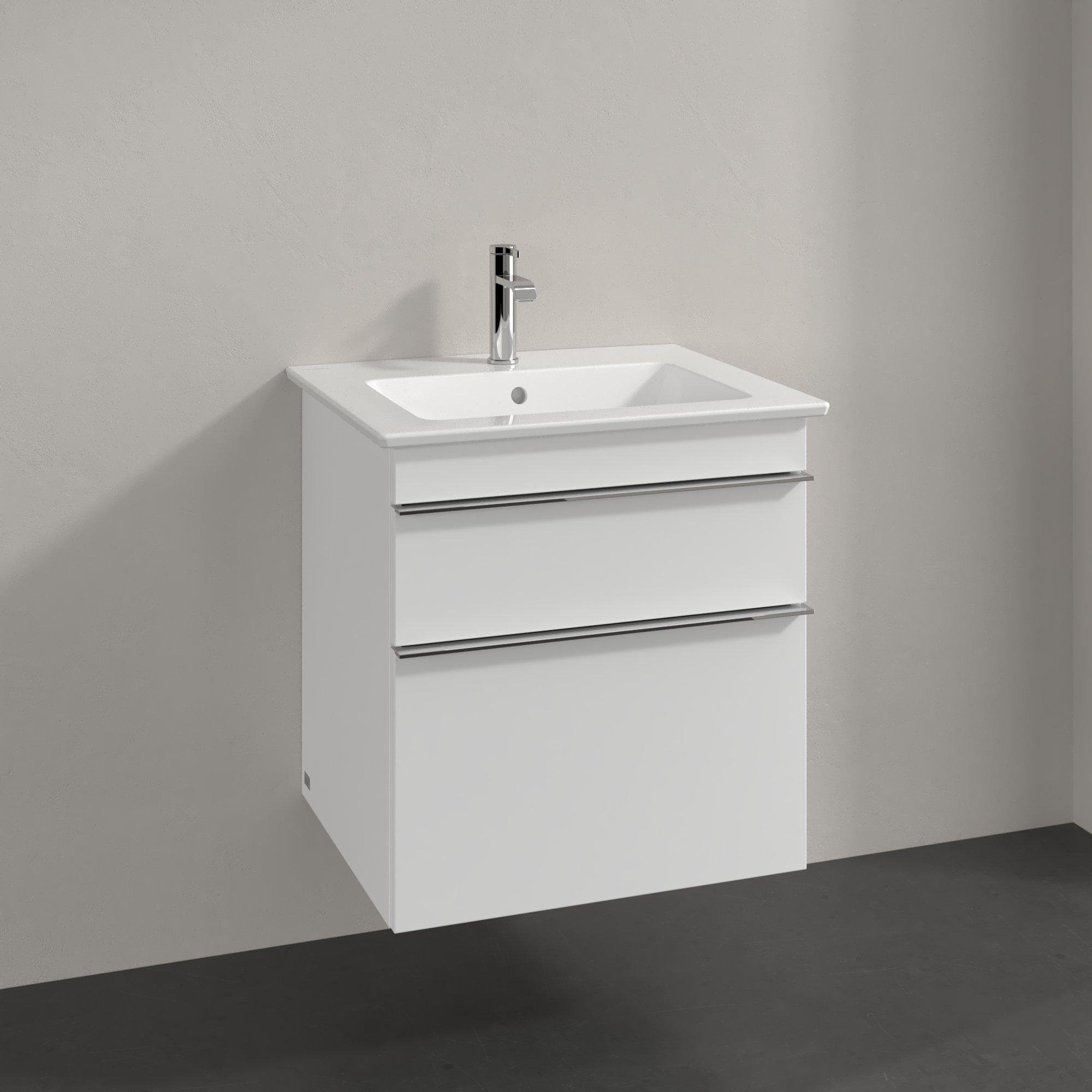 Villeroy & Boch Venticello wastafelonderkast - 55.3x59cm - 2x lade mat wit - a92301ms - Afbeelding 2