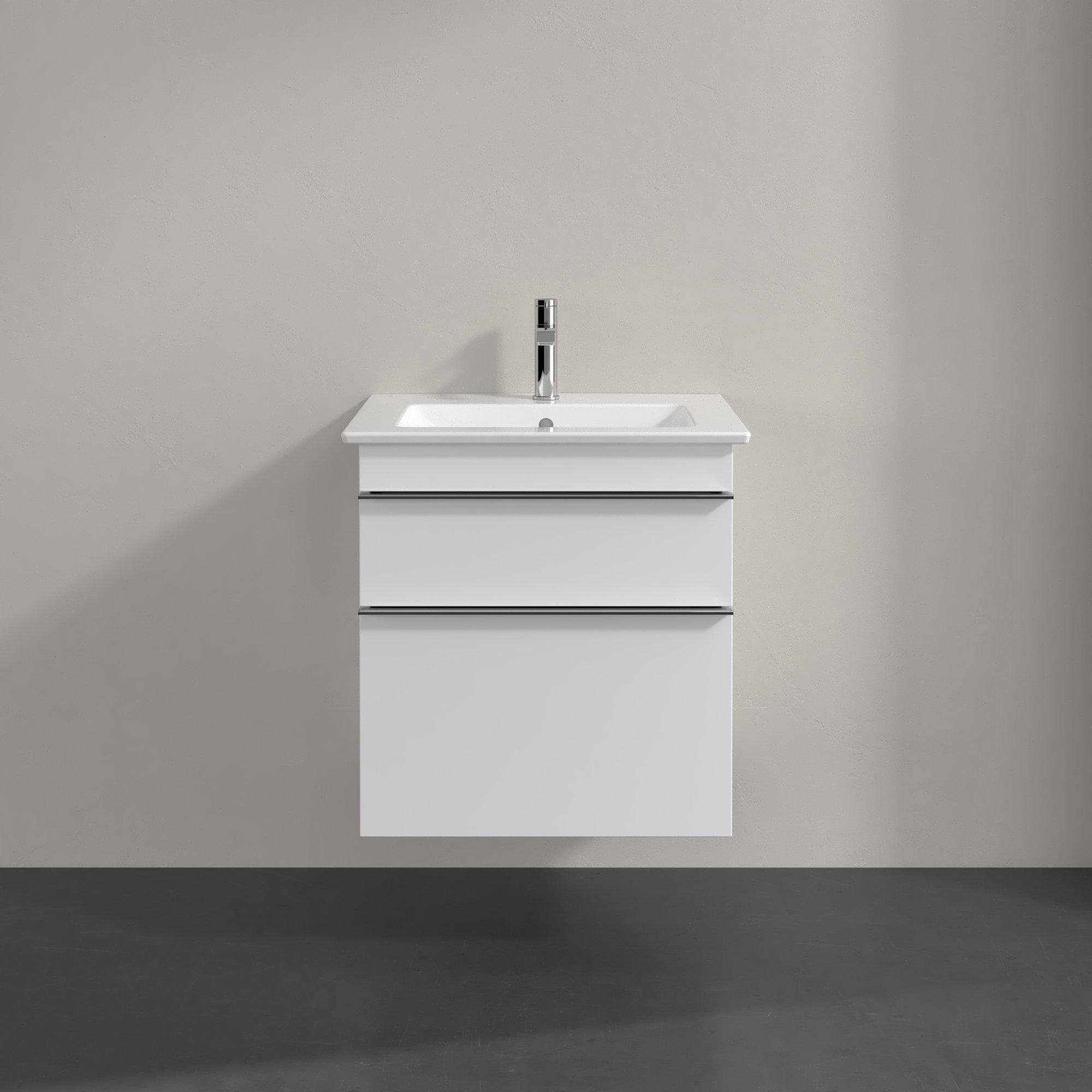 Villeroy & Boch Venticello wastafelonderkast - 55.3x59cm - 2x lade mat wit - a92301ms - Afbeelding 3