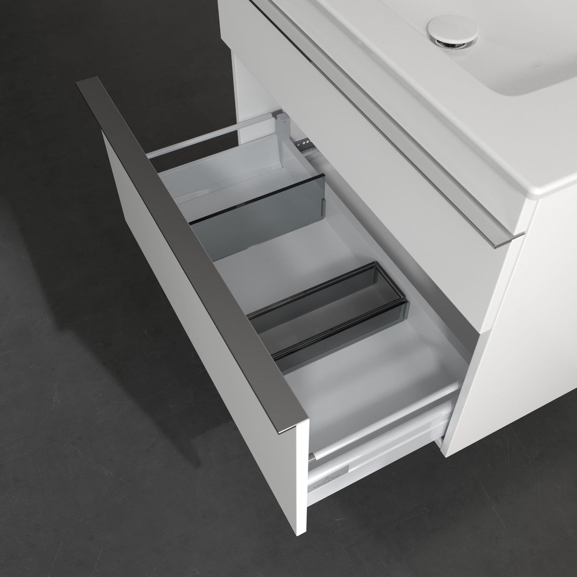 Villeroy & Boch Venticello wastafelonderkast - 75.3x59cm - 2x lade mat wit - a92501ms - Afbeelding 7