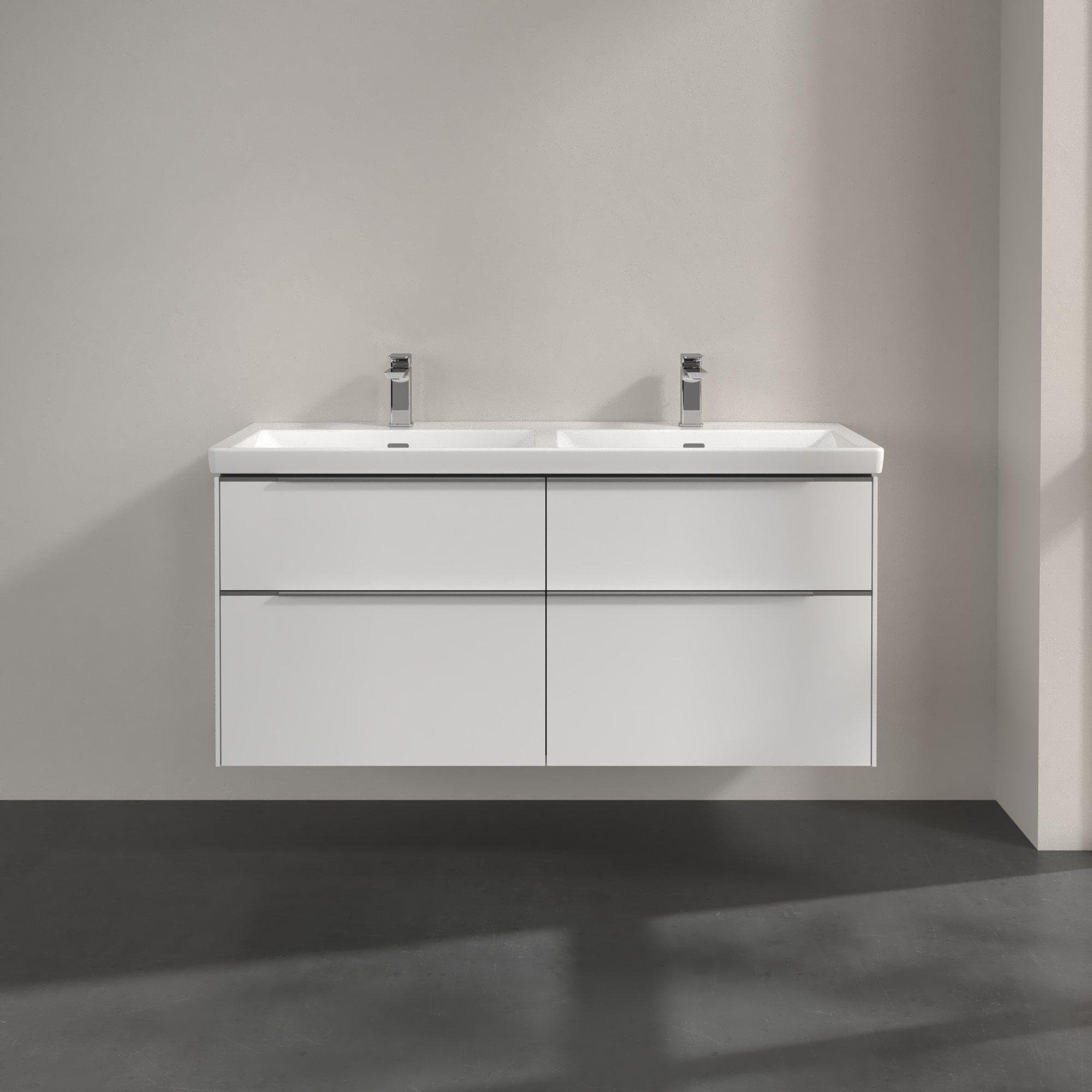 Villeroy & Boch Subway 3.0 wastafelonderkast - 127.2x57.9cm - 4 lades Brilliant white - c56800ve - Afbeelding 3
