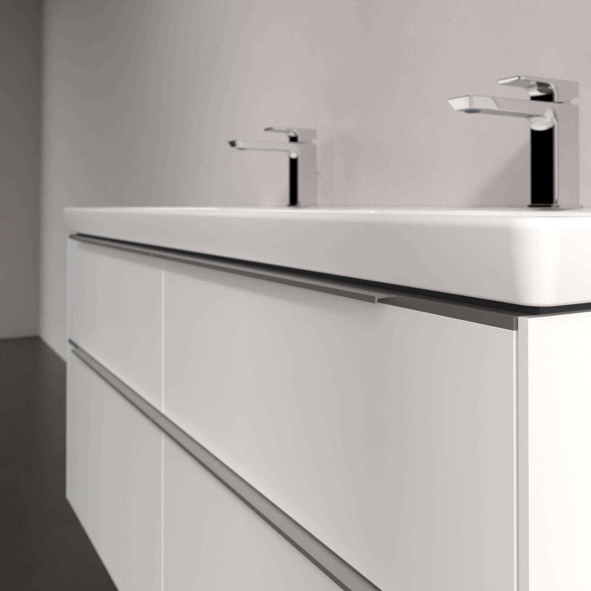 Villeroy & Boch Subway 3.0 wastafelonderkast - 127.2x57.9cm - 4 lades Brilliant white - c56800ve - Afbeelding 5