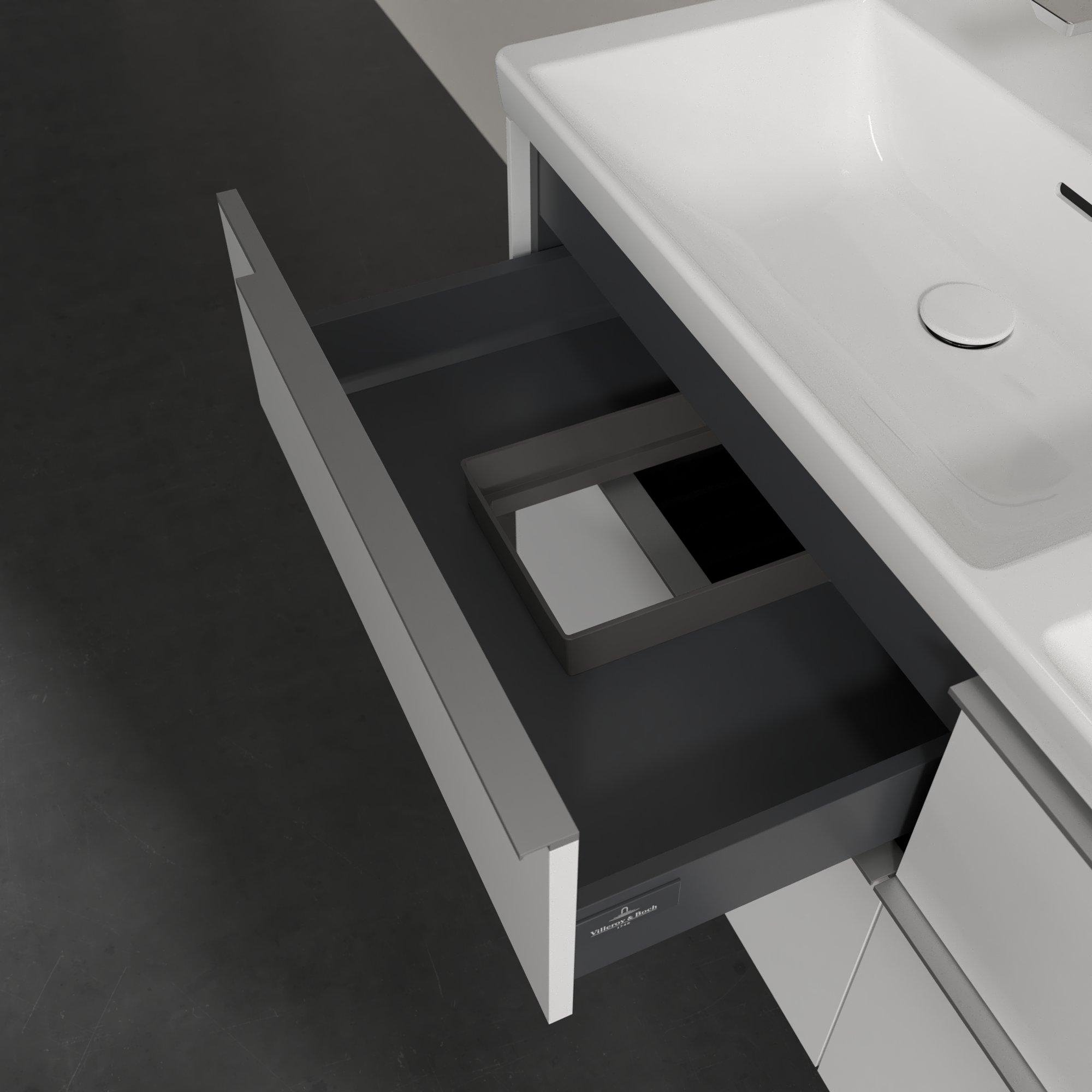 Villeroy & Boch Subway 3.0 wastafelonderkast - 127.2x57.9cm - 4 lades Brilliant white - c56800ve - Afbeelding 6