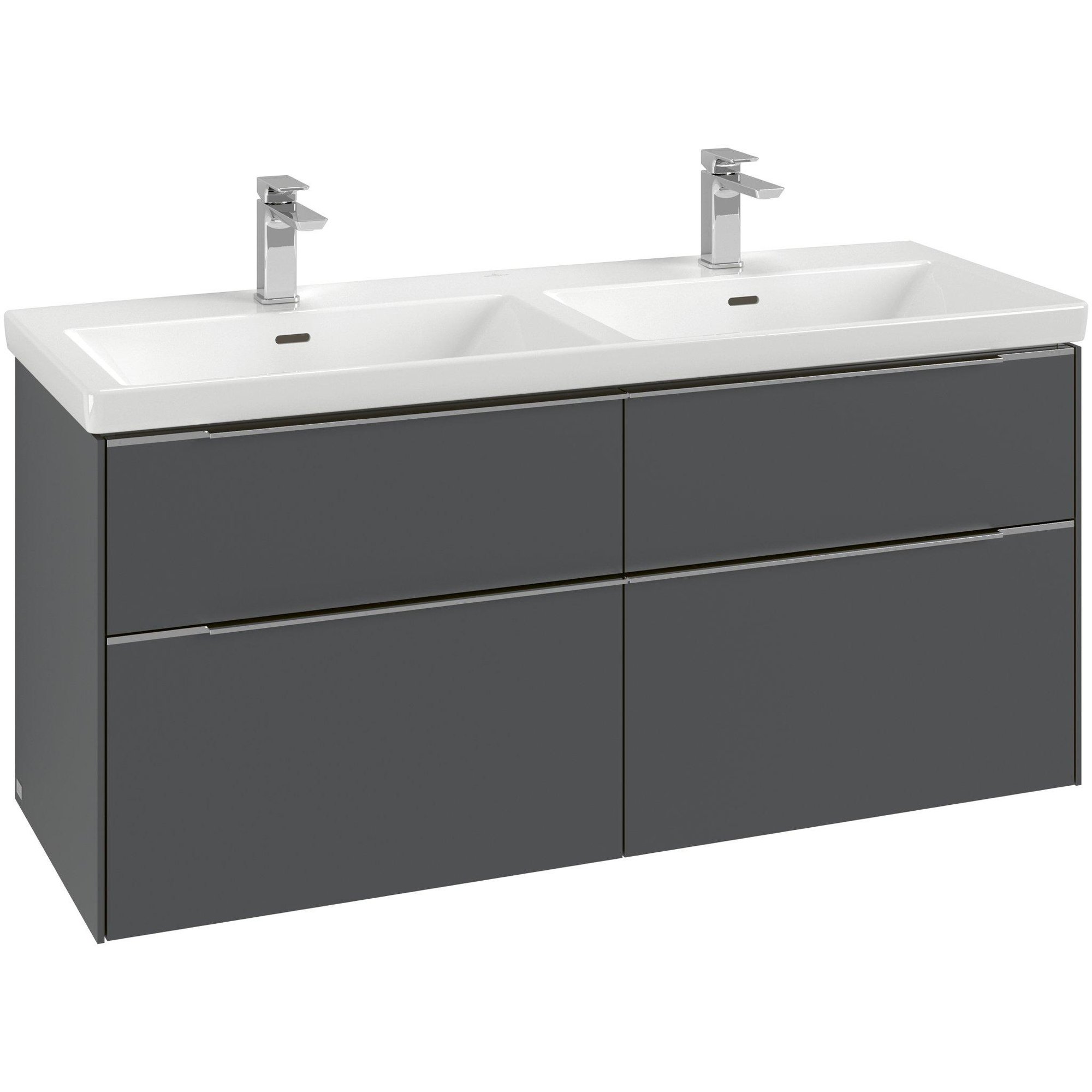 Villeroy & Boch Subway 3.0 wastafelonderkast - 127.2x57.9cm - 4 lades Brilliant white - c56800ve - Afbeelding 9