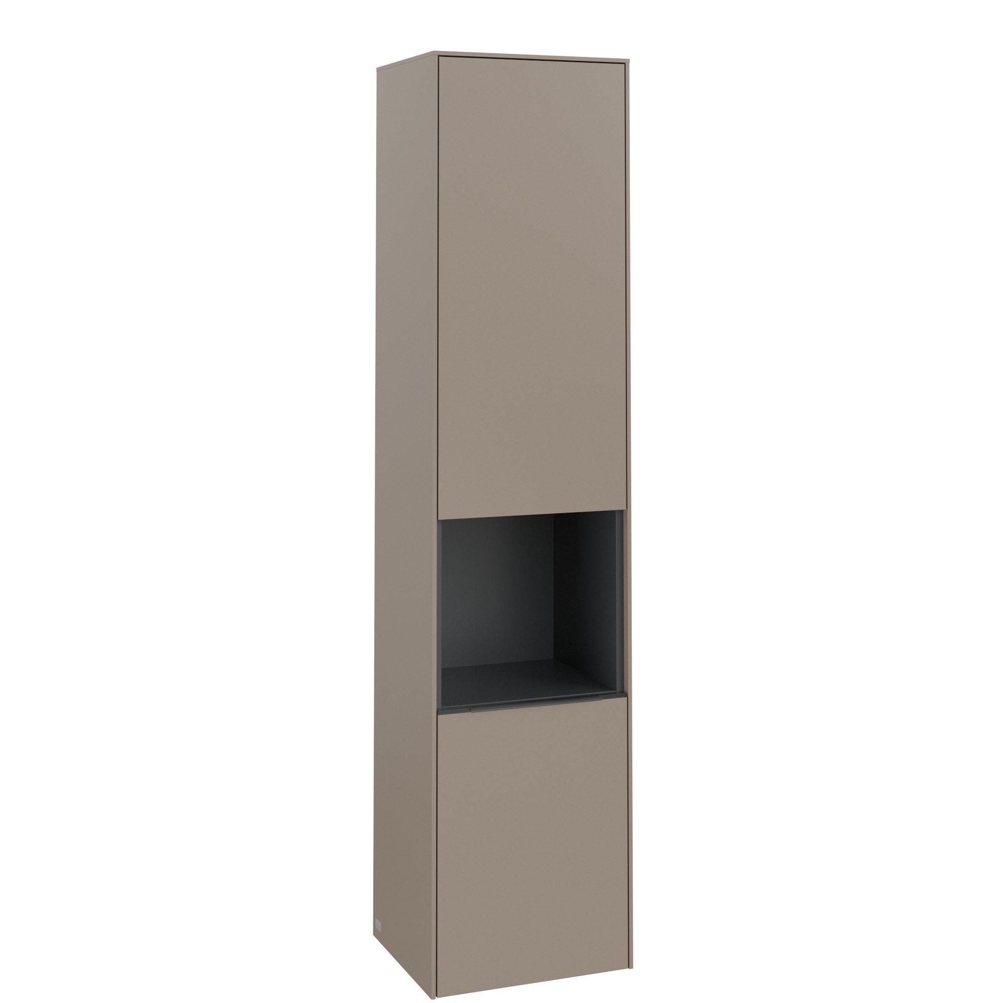 Villeroy & Boch Subway 3.0 Hoge kast - 171x40x36.2cm - 2 deuren - Taupe - C58802VM