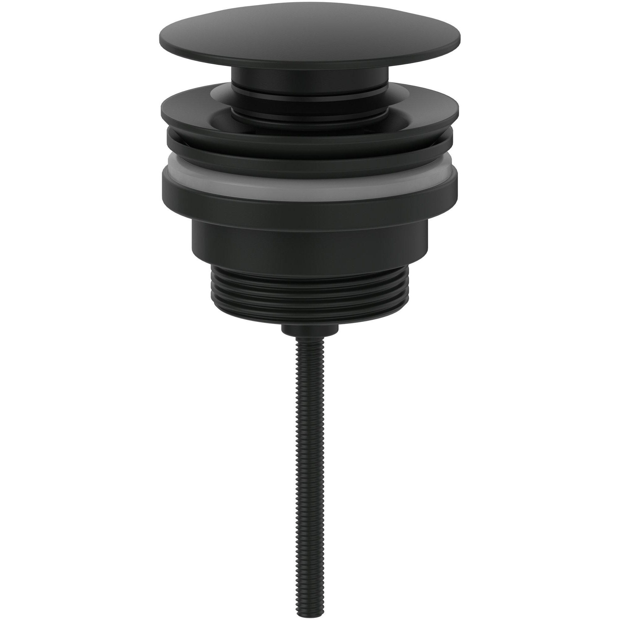 Villeroy & Boch Universal afvoerplug - push to open - Rond - mat zwart - TVP000003020K5