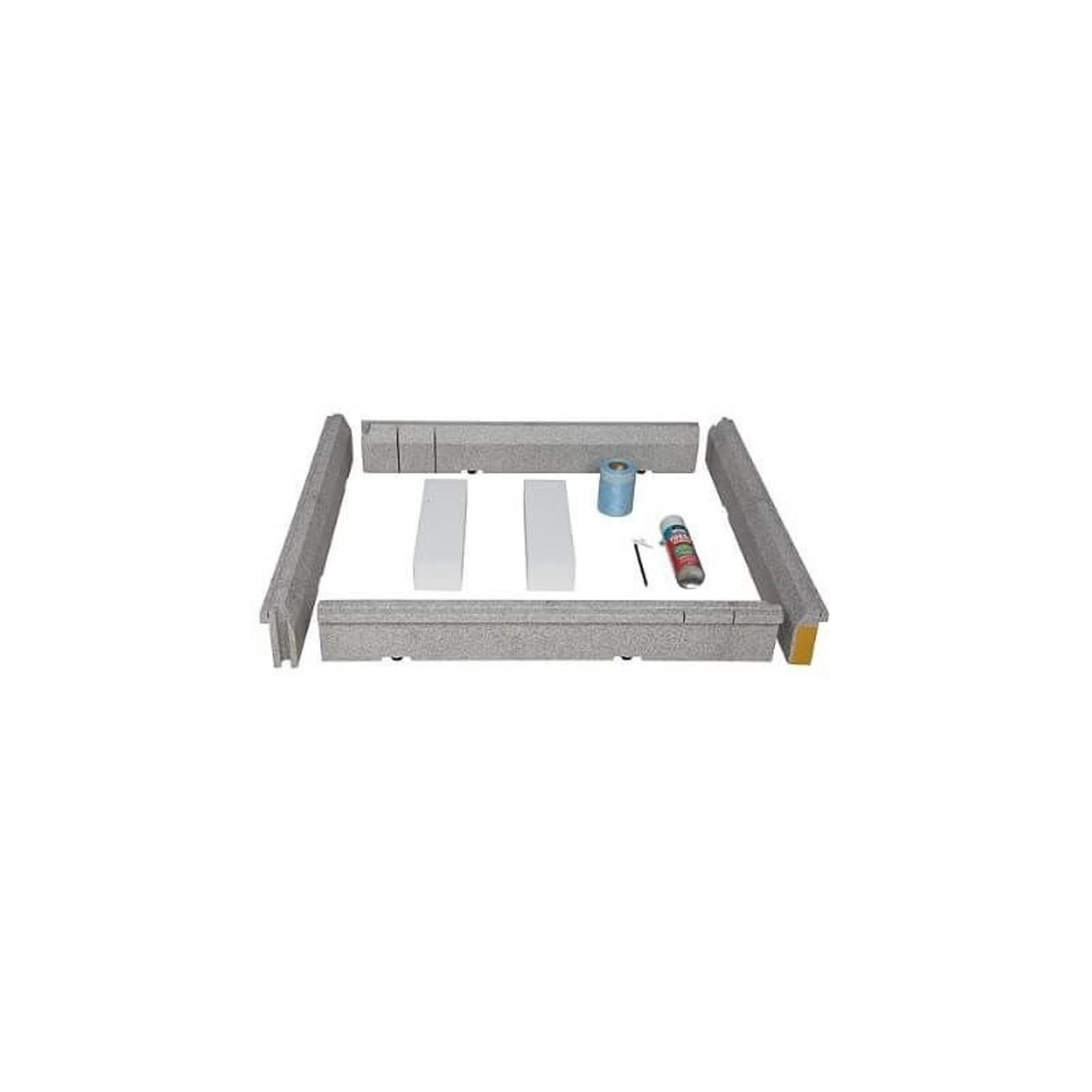 Villeroy & Boch installatieset v. kleine maten (80x80 100x100cm) hoogte verstelbaar 13.5 15.5cm - u91411200