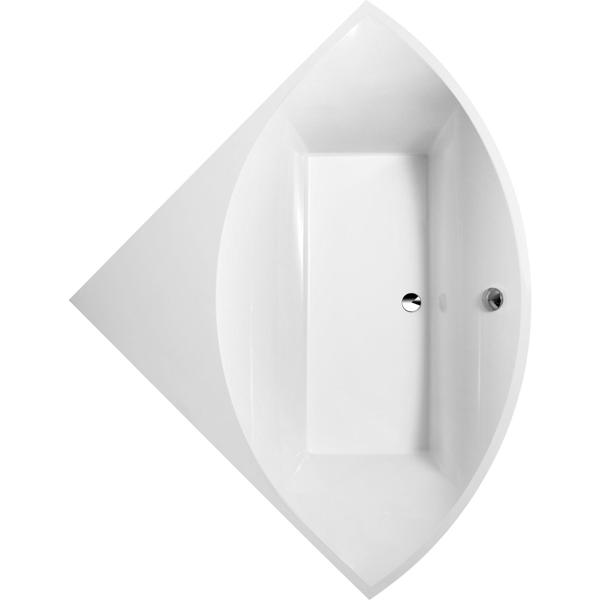 Villeroy & Boch Squaro hoekbad - 145x145cm - quaryl met poten wit - ubq145sqr3v-01