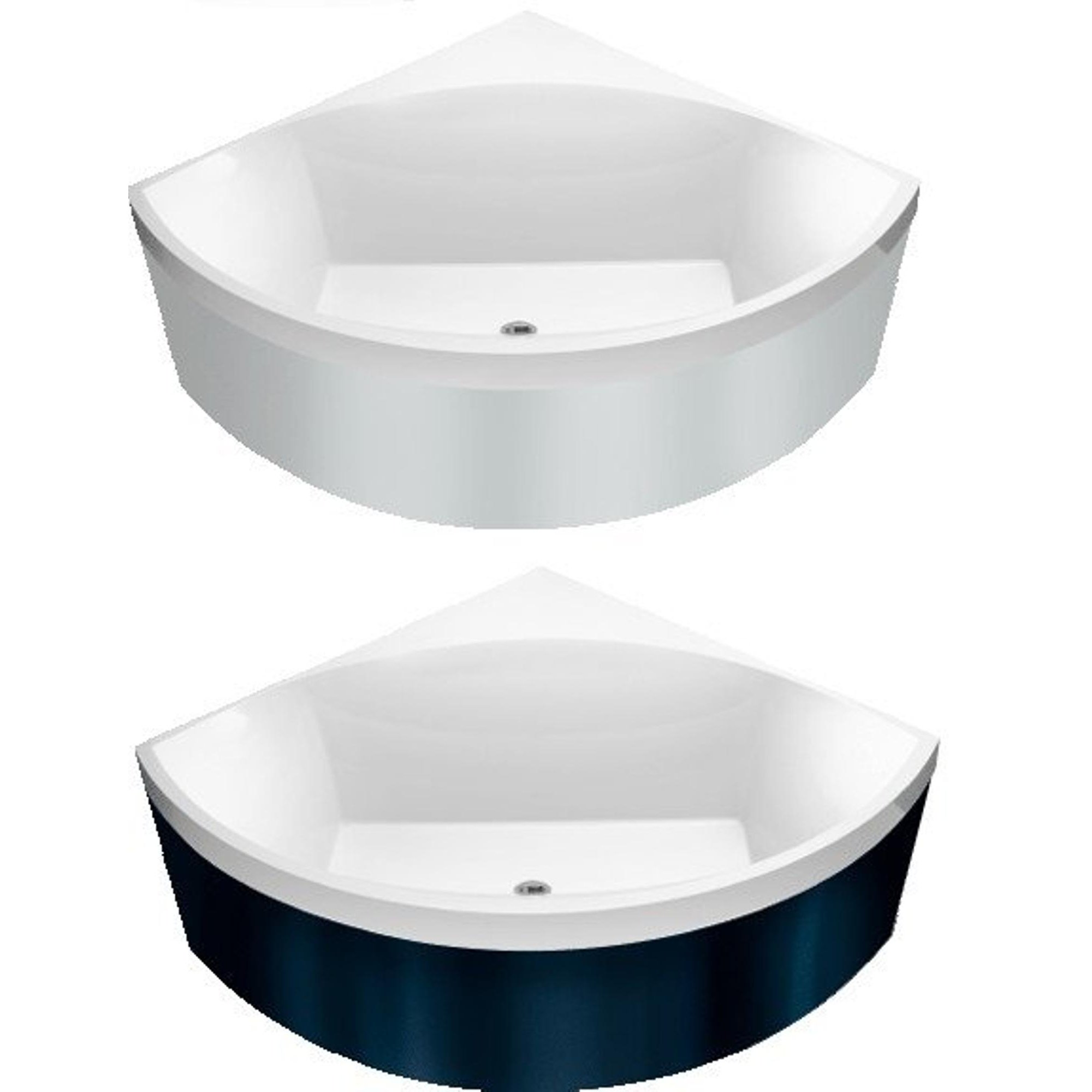 Villeroy & Boch Squaro hoekbad - 145x145cm - quaryl met poten wit - ubq145sqr3v-01 - Afbeelding 2