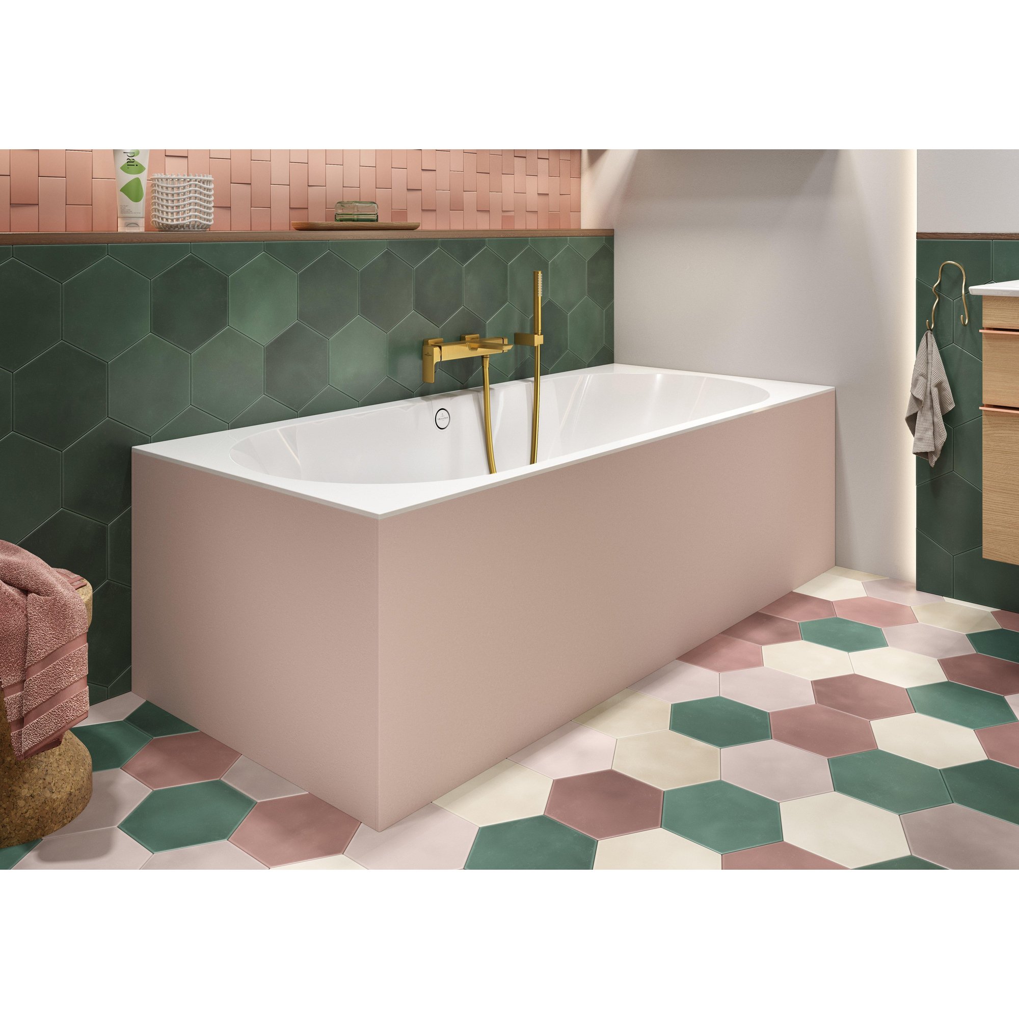 Villeroy & Boch Oberon 2.0 bad rechthoek 170x75cm - duo wit - ubq170obr2dv-01 - Afbeelding 3