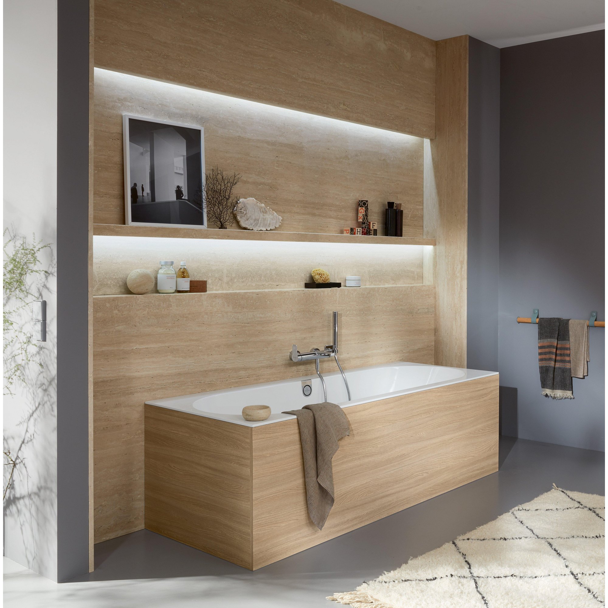 Villeroy & Boch Oberon 2.0 bad rechthoek 170x75cm - duo wit - ubq170obr2dv-01 - Afbeelding 5