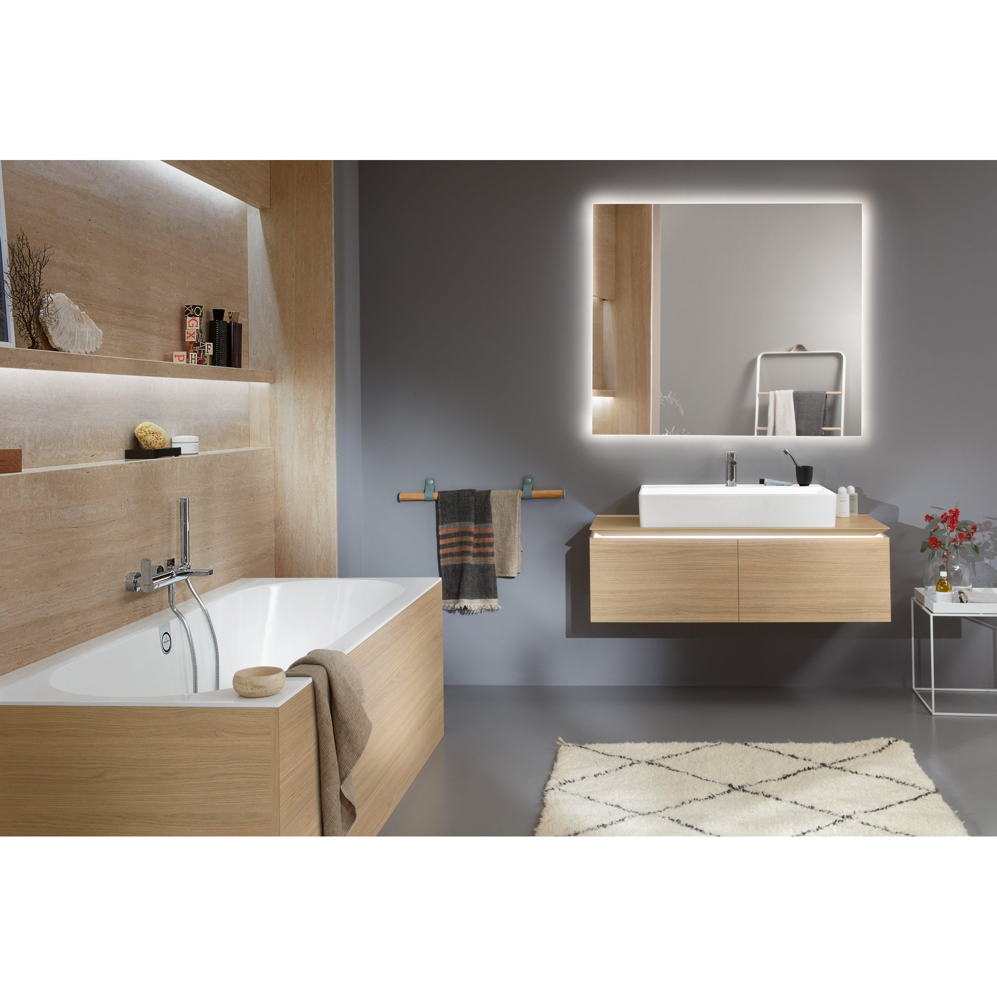 Villeroy & Boch Oberon 2.0 bad rechthoek 170x75cm - duo wit - ubq170obr2dv-01 - Afbeelding 8