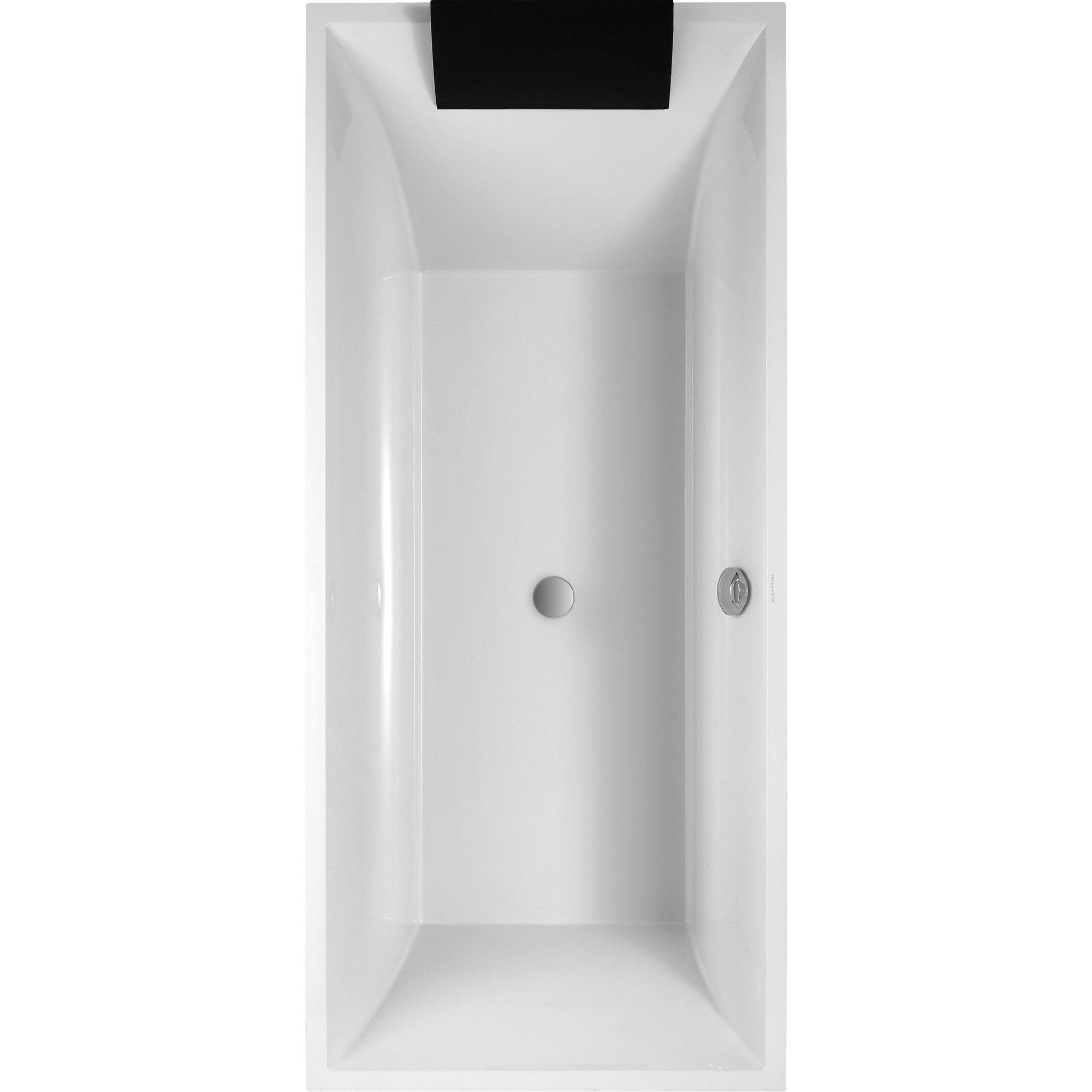 Villeroy & Boch Squaro bad - 170x75cm - quaryl rechthoekig met poten wit - ubq170sqr2v-01
