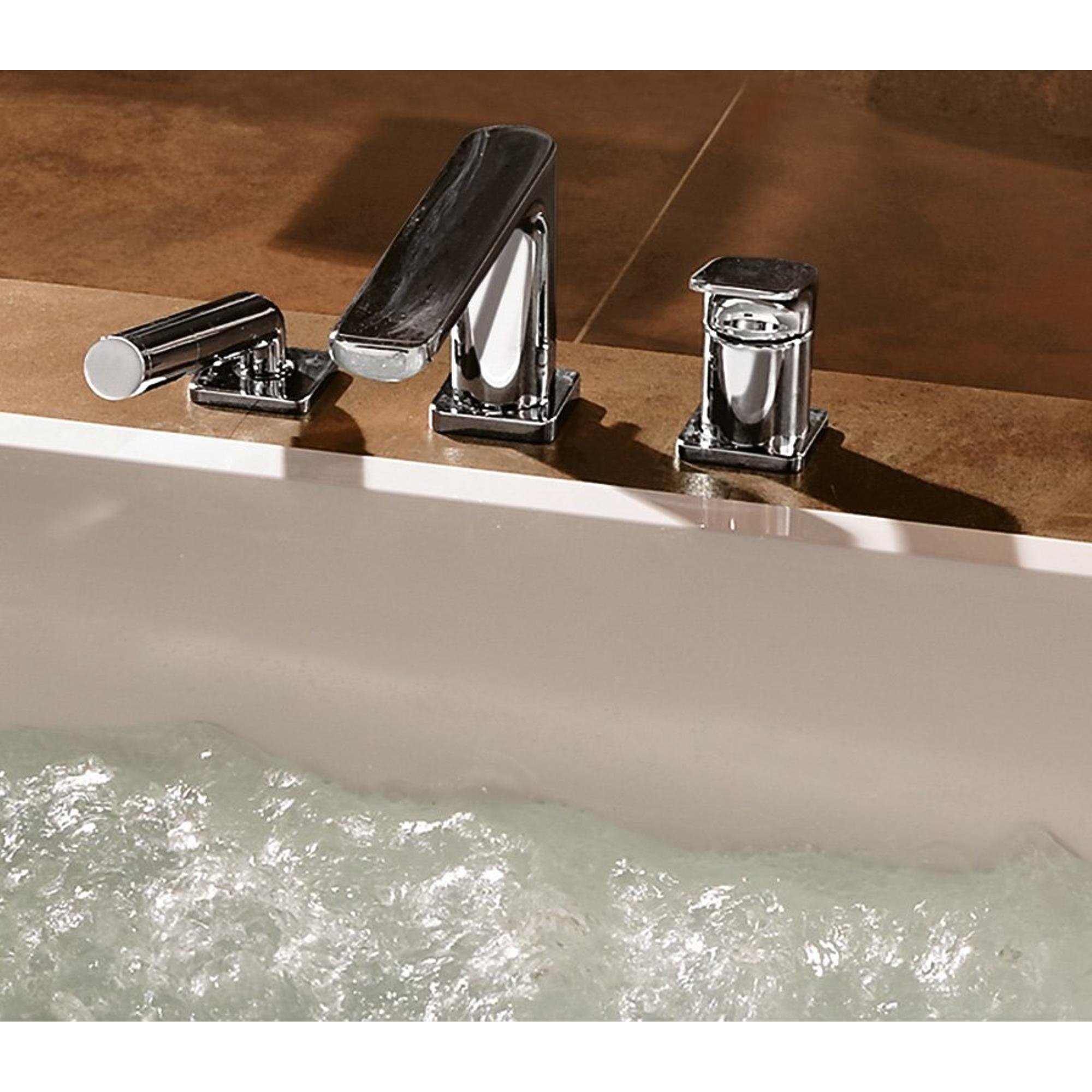 Villeroy & Boch Squaro bad - 170x75cm - quaryl rechthoekig met poten wit - ubq170sqr2v-01 - Afbeelding 7