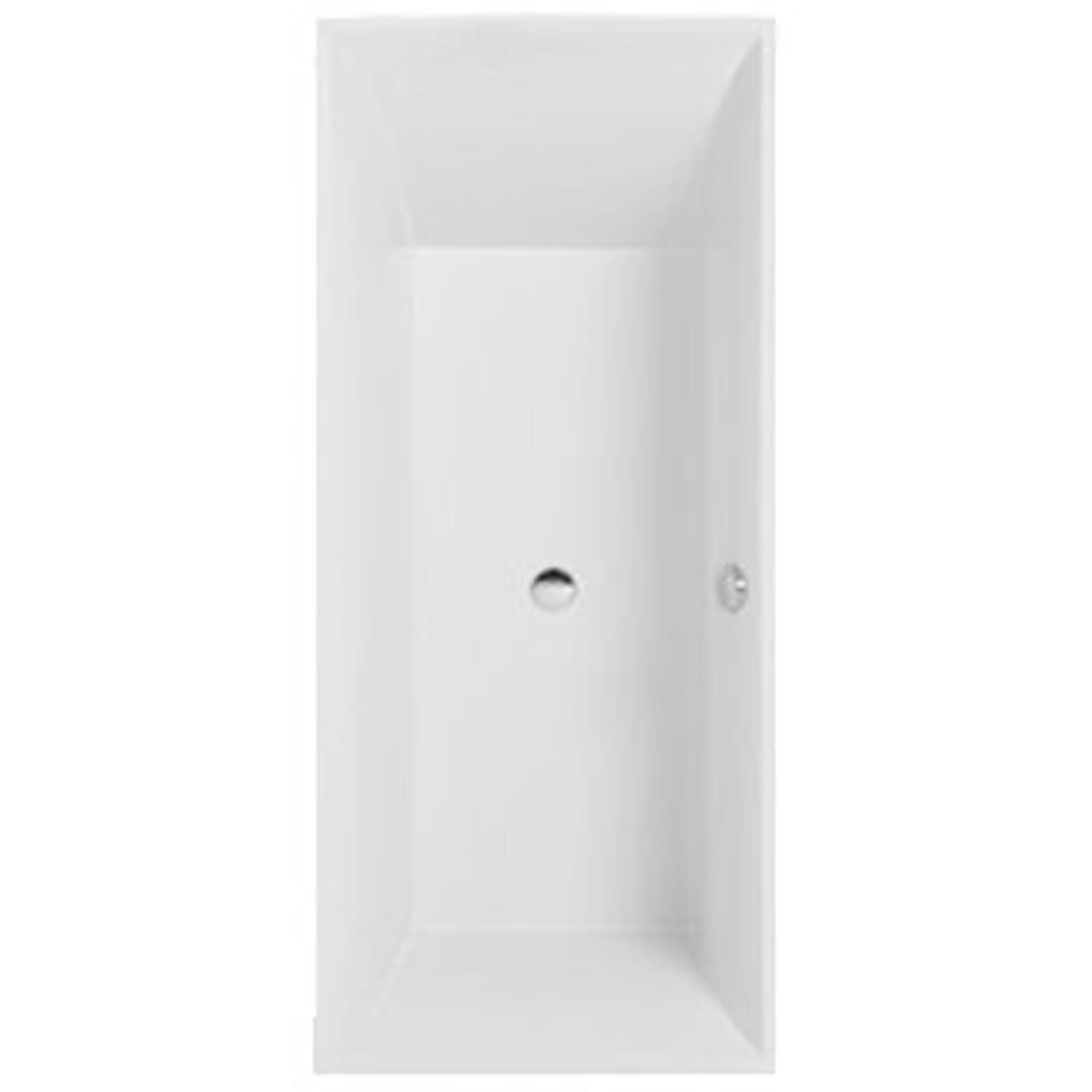 Villeroy & Boch Squaro bad quaryl rechthoekig 179.4x79.4x50cm - Slim Line met poten wit - ubq180sqs2v-01