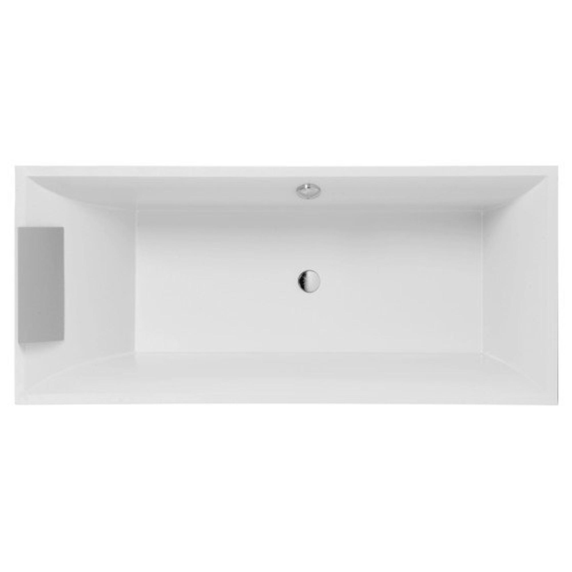 Villeroy & Boch Squaro bad quaryl rechthoekig 179.4x79.4x50cm - Slim Line met poten wit - ubq180sqs2v-01 - Afbeelding 4